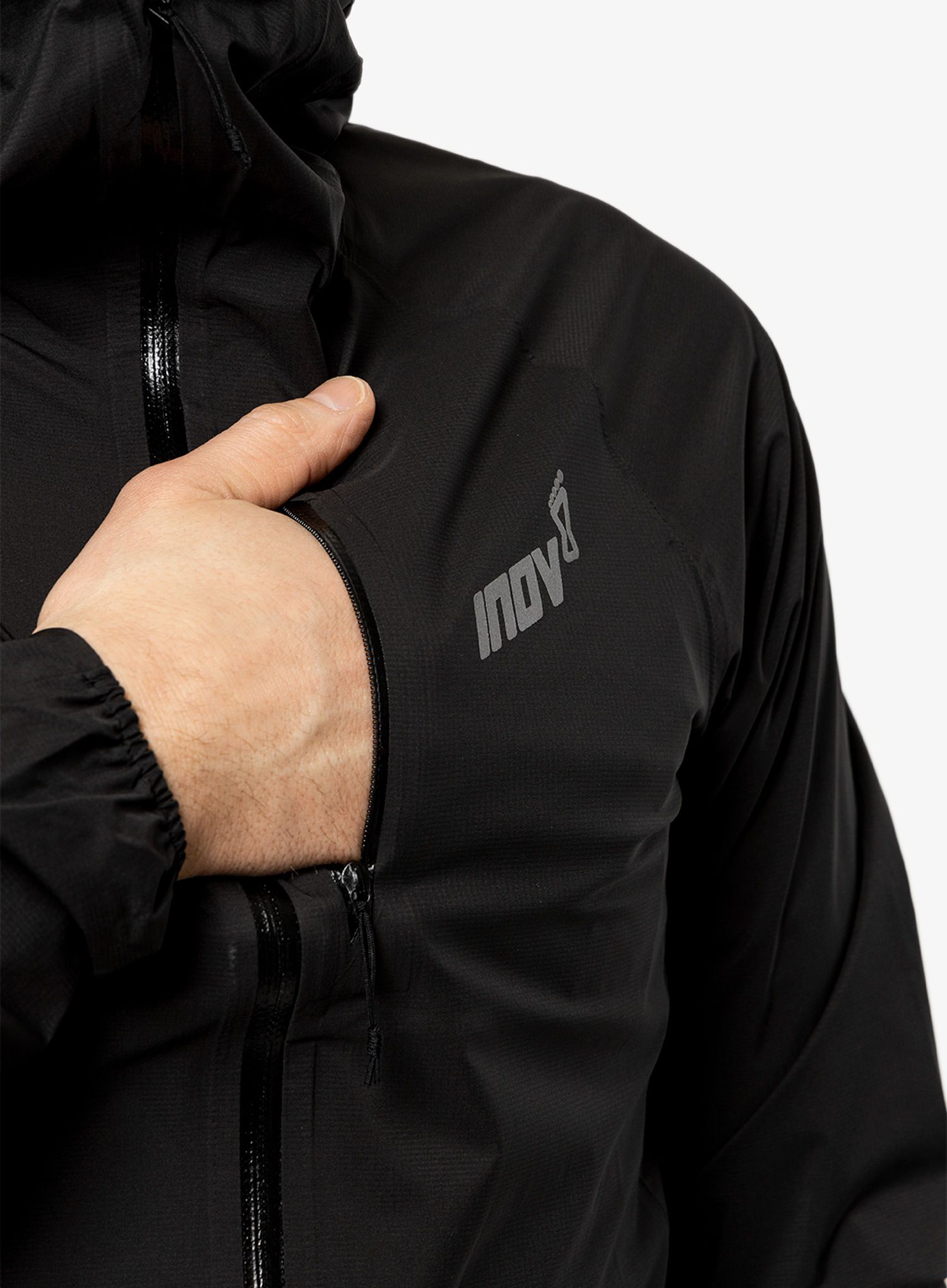 Jakna za trčanje Inov-8 Stormshell FZ - black