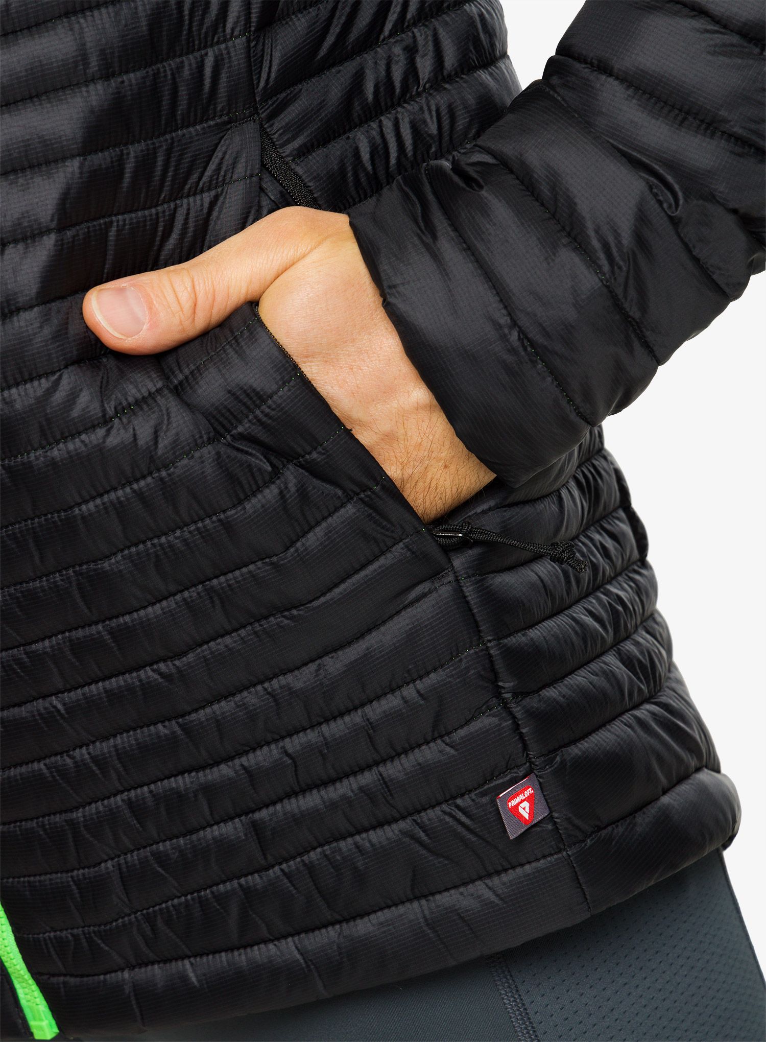 Jakna s postavom Inov-8 Thermoshell Pro Full-Zip - black/green