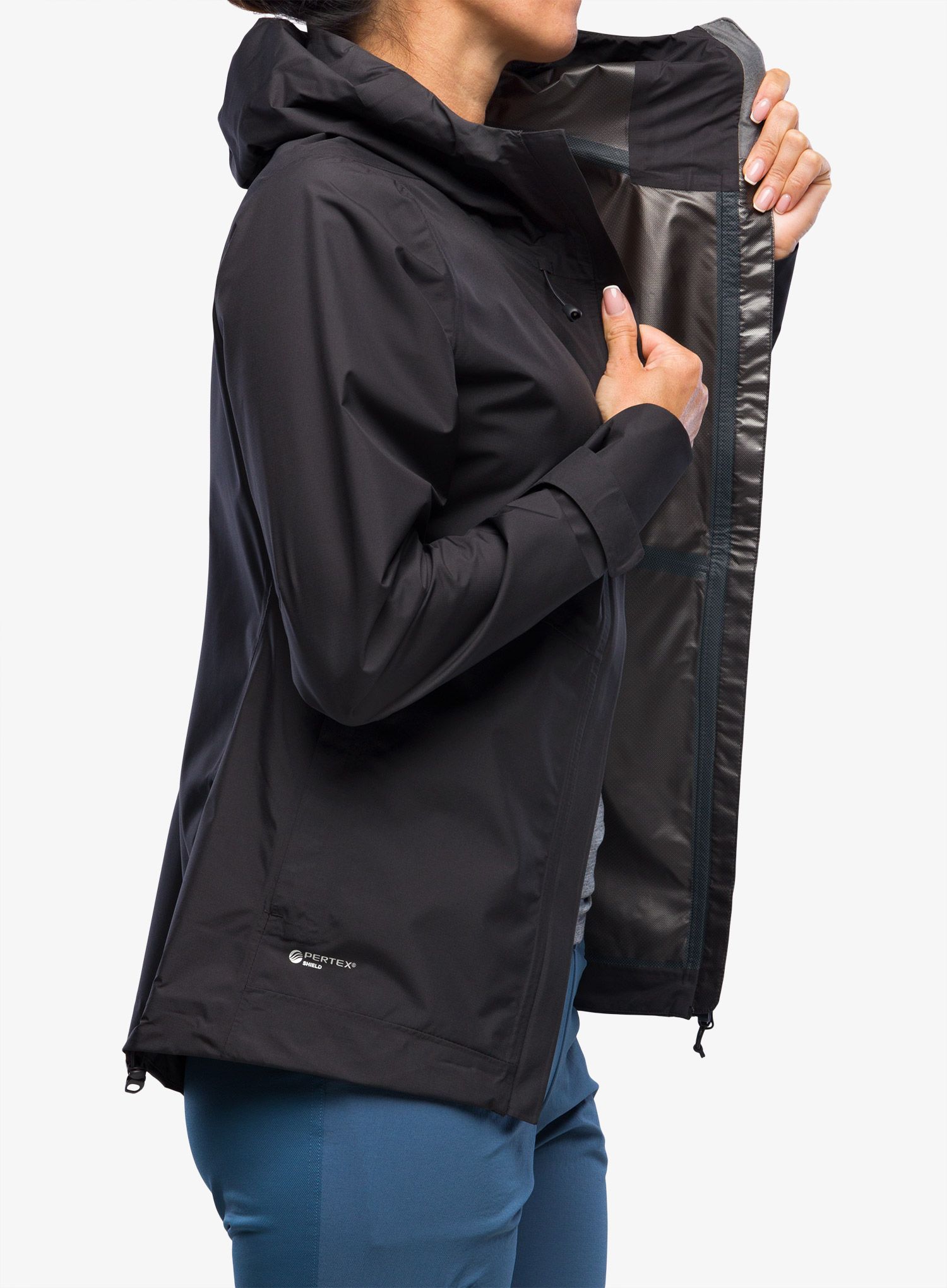Ženska kišna jakna Inov-8 Trailshell Jacket - graphite/graphite