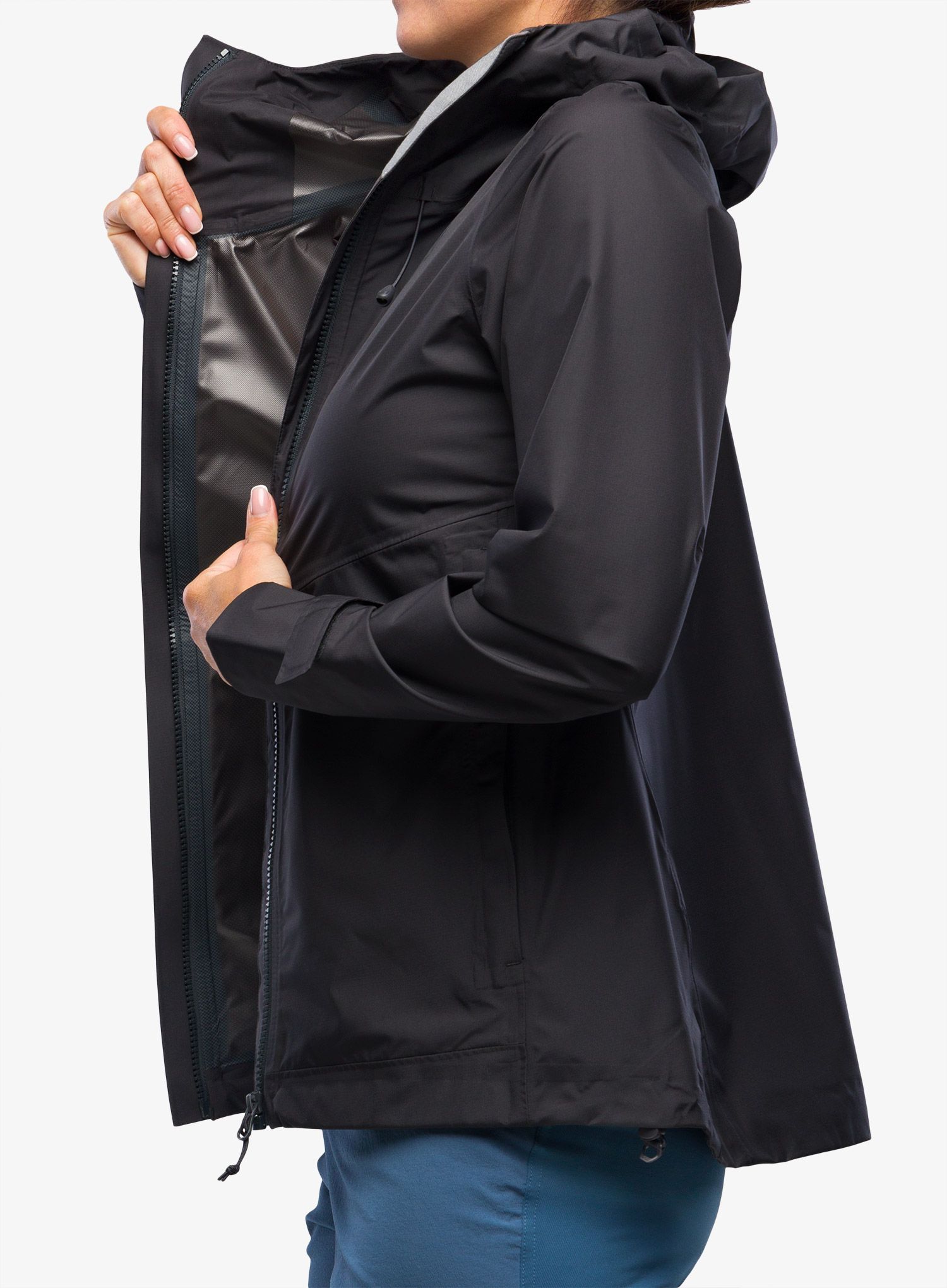 Ženska kišna jakna Inov-8 Trailshell Jacket - graphite/graphite