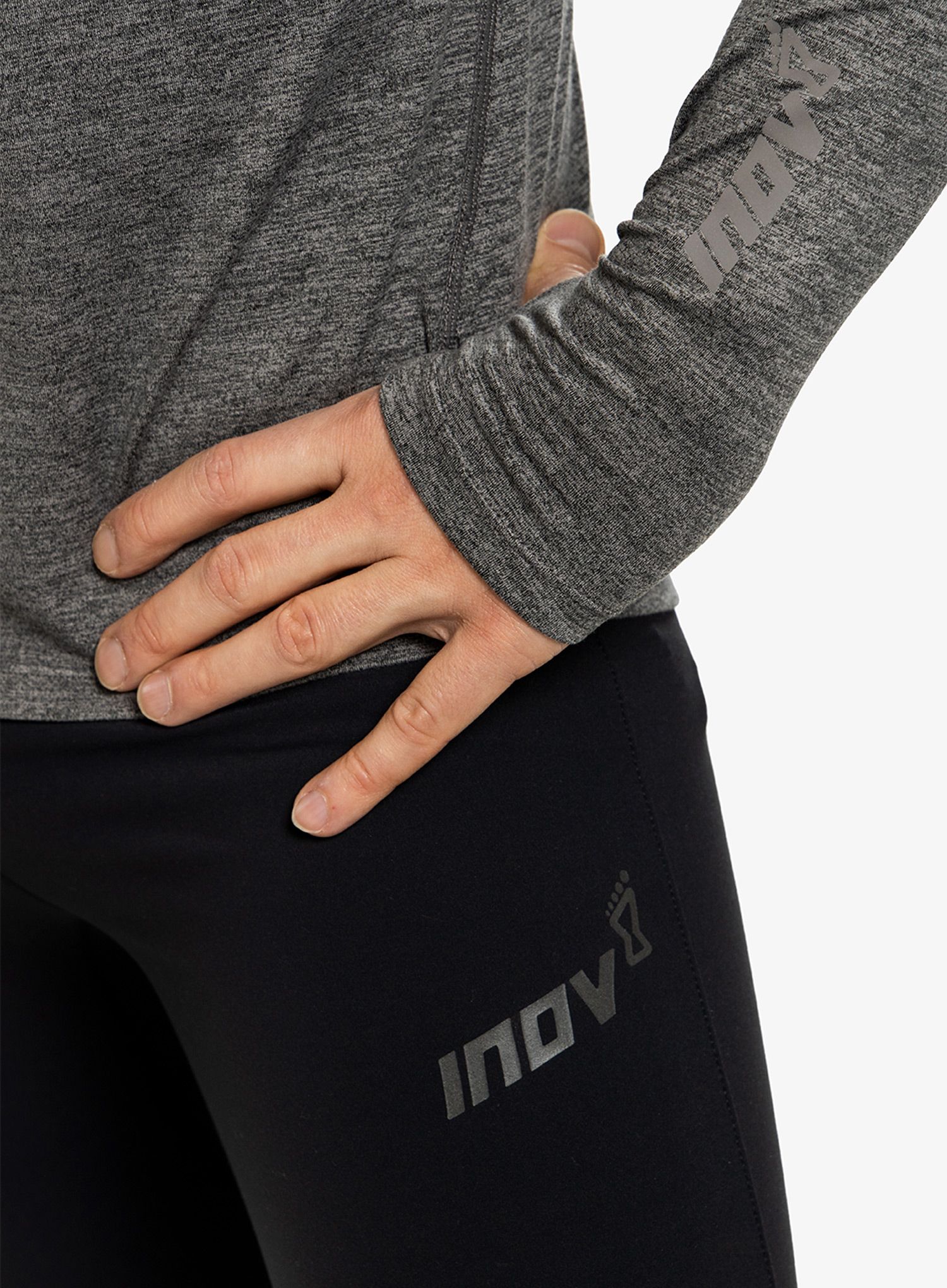 Dukserica za trčanje Inov-8 Train Elite Mid HZ - dark grey