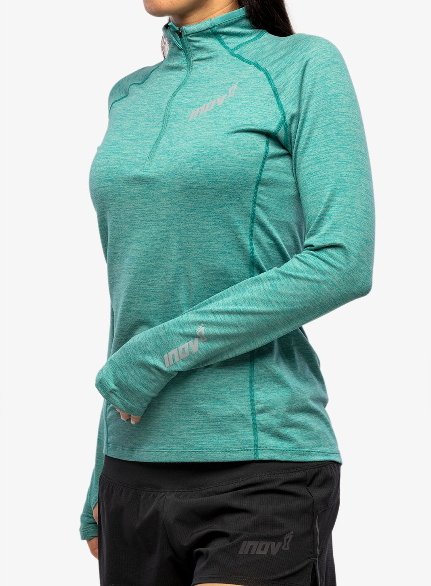 Ženska dukserica za trčanje Inov-8 Train Elite Mid Half-Zip - dark teal