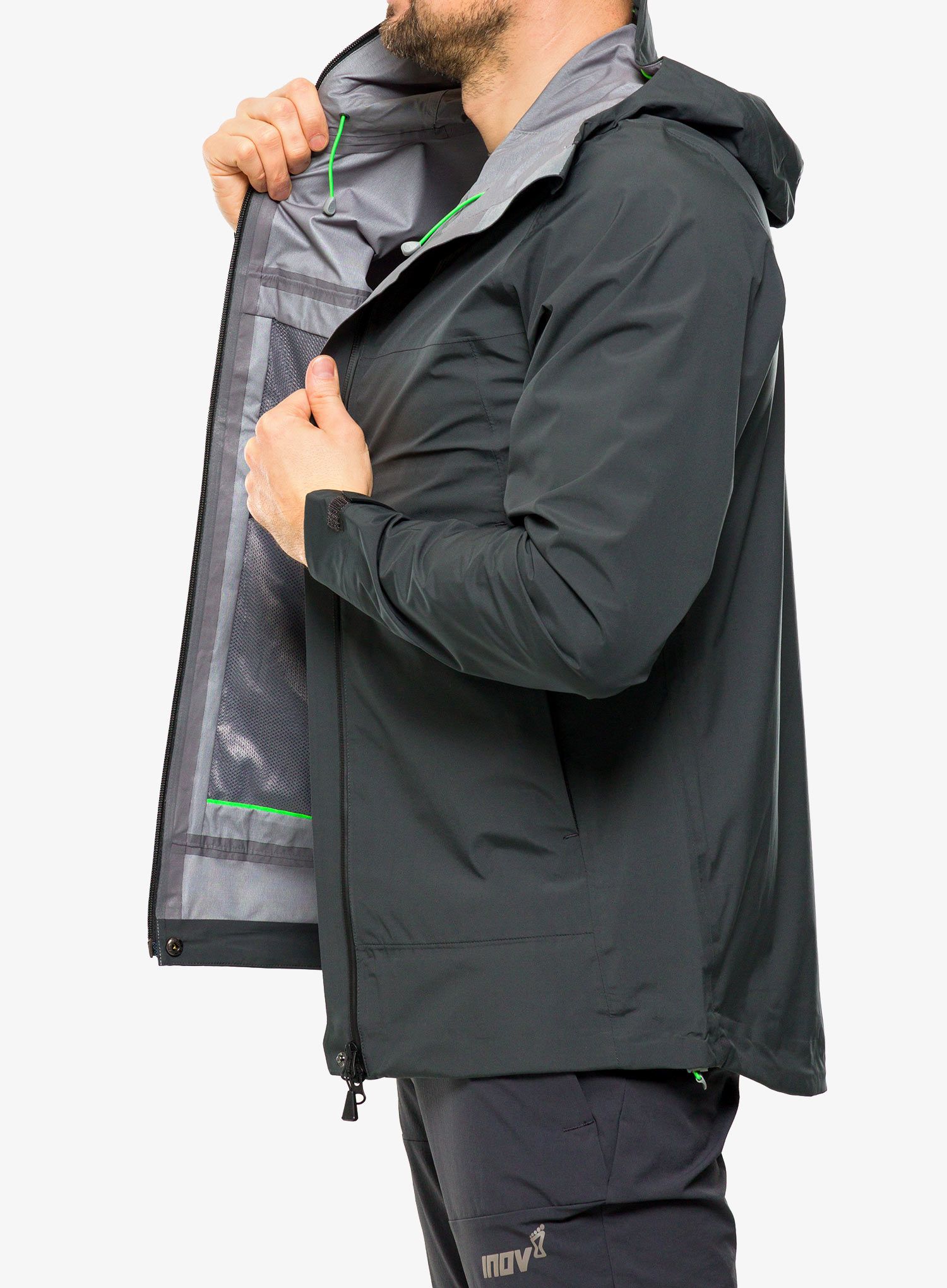 Jakna za trčanje Inov-8 Venturelite Jacket FZ - black graphite