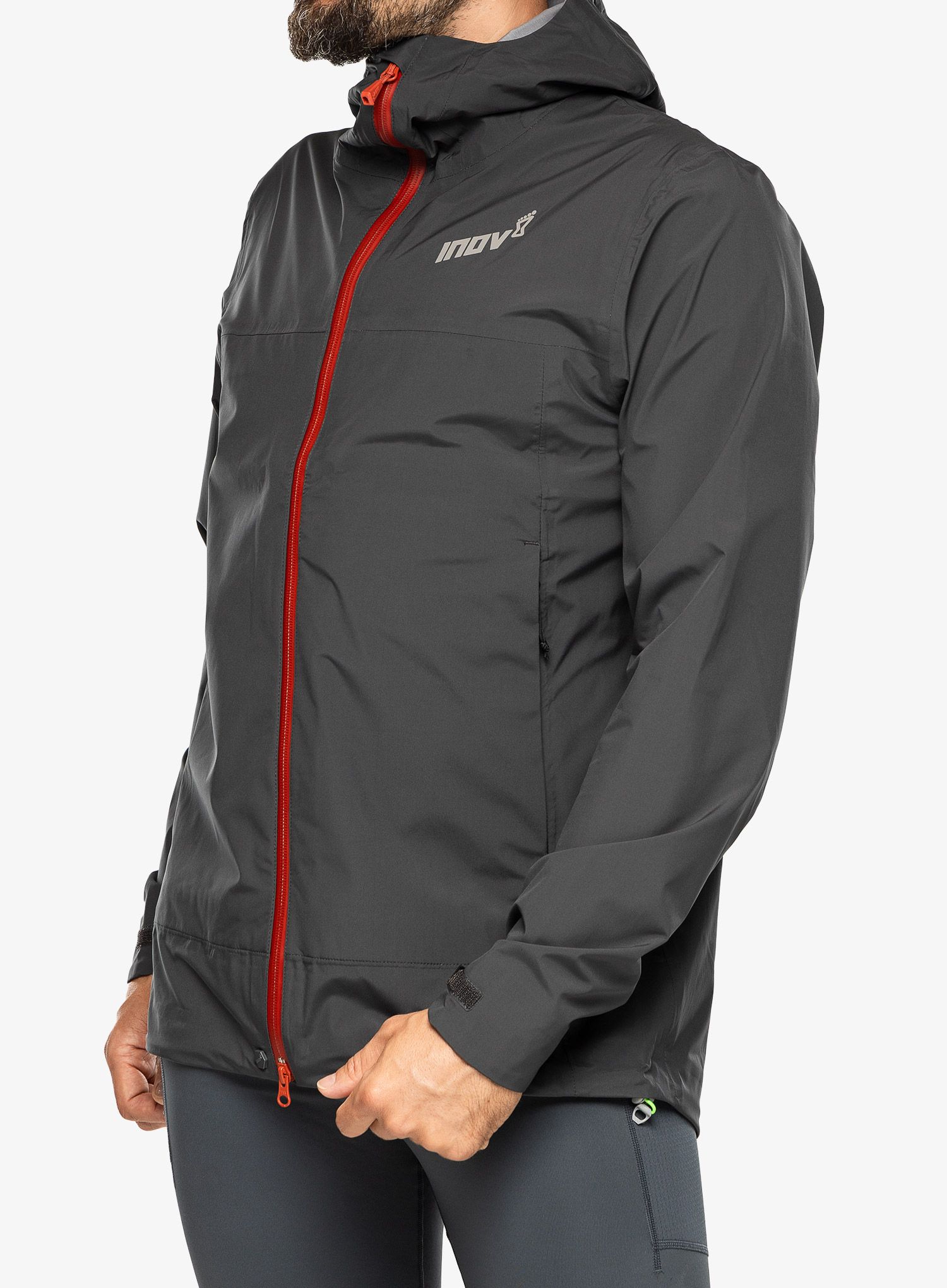 Jakna za trčanje Inov-8 Venturelite Jacket FZ - graphite/orange