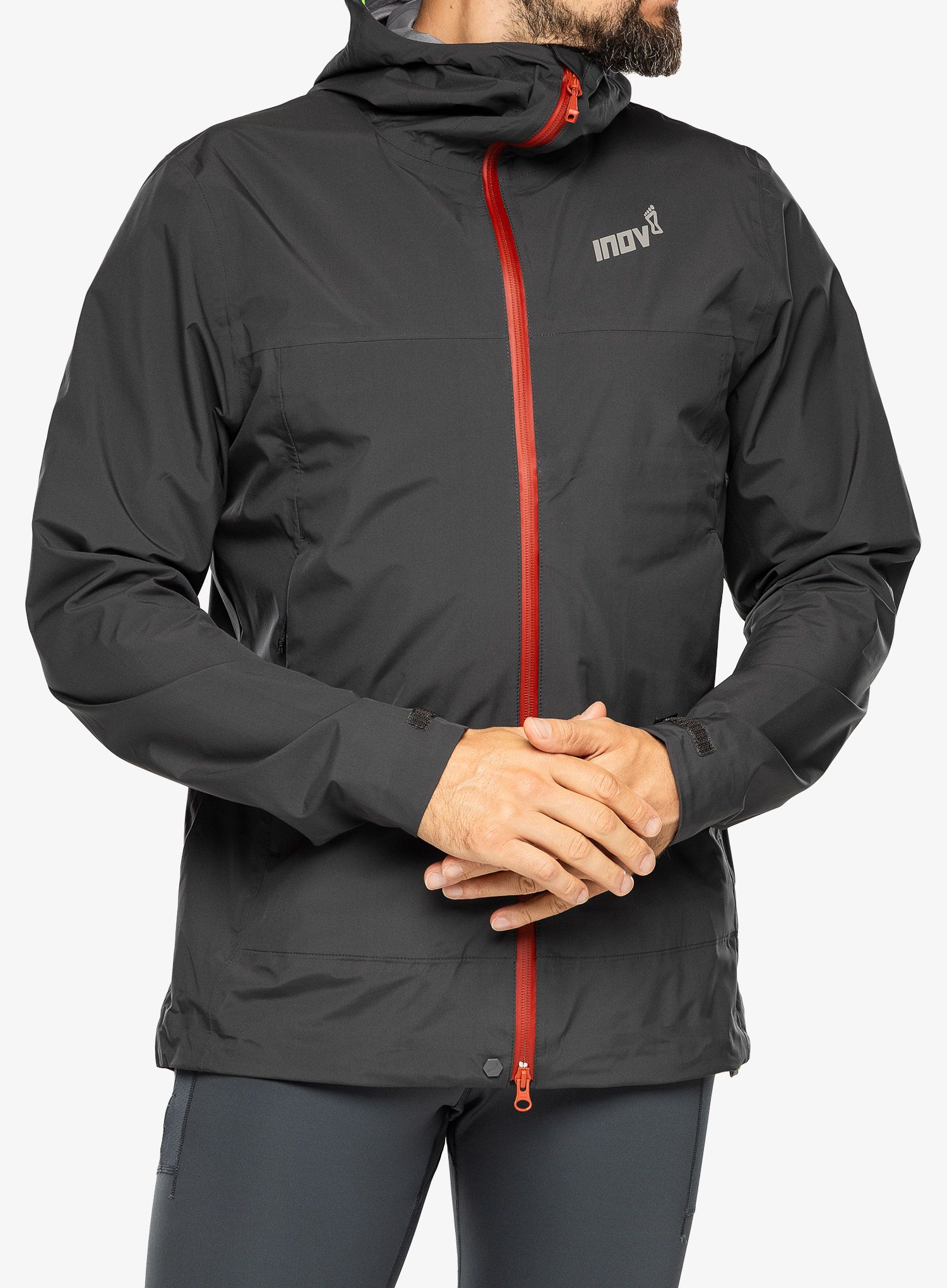 Jakna za trčanje Inov-8 Venturelite Jacket FZ - graphite/orange