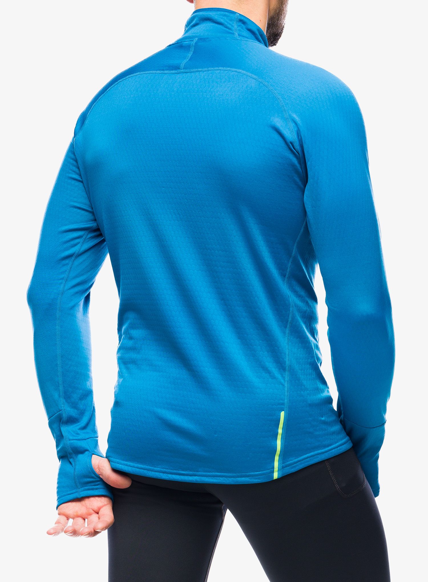 Dukserica od flisa Inov-8 VentureLite Mid HZ - blue