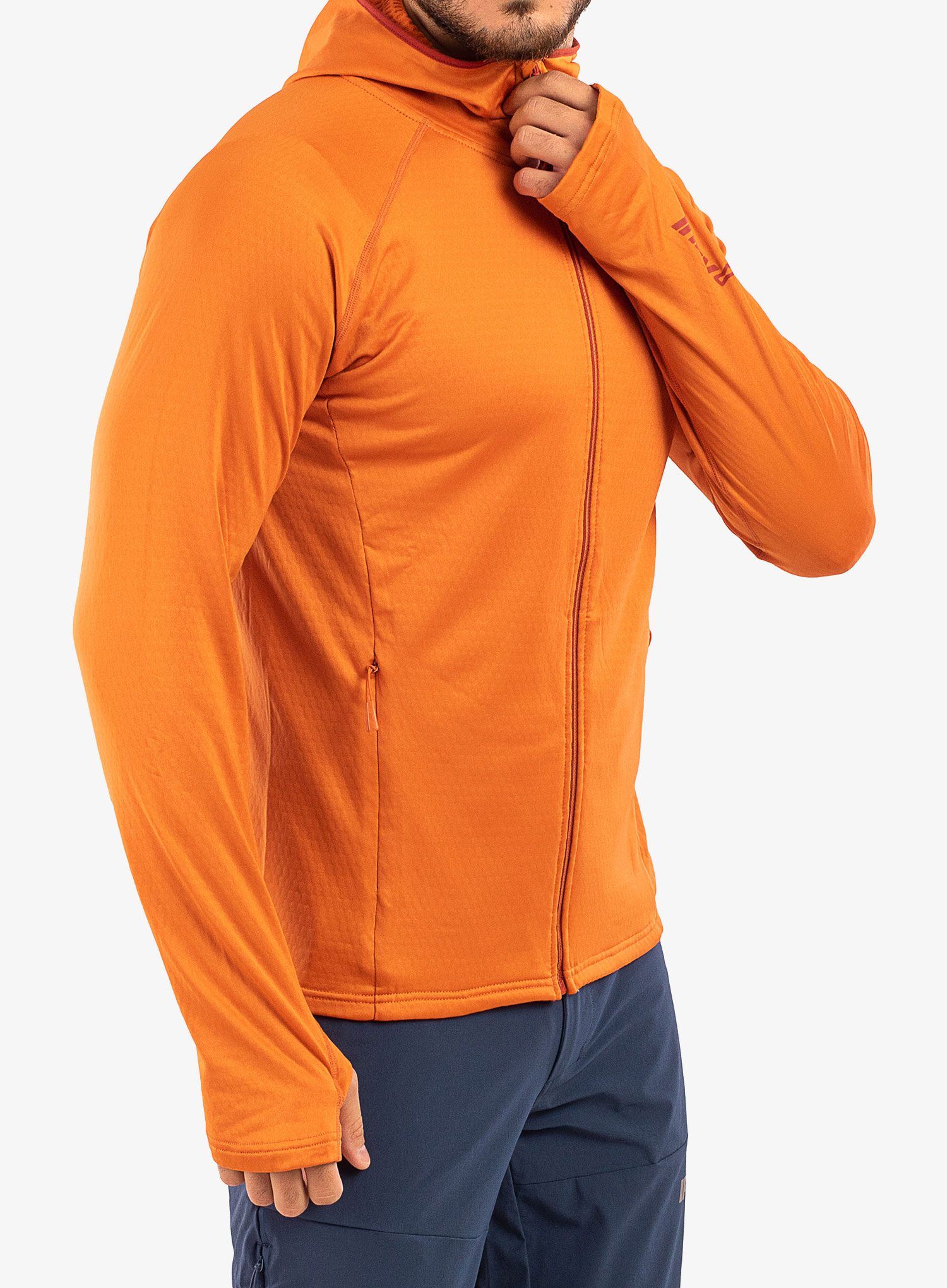 Dukserica od flisa Inov-8 Venturelite Mid Hoodie FZ - orange