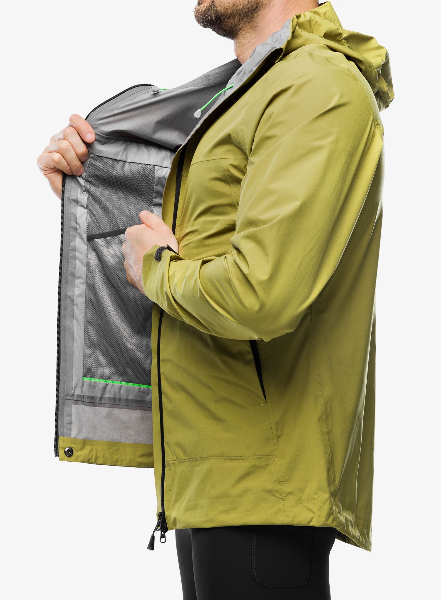 Jakna za trčanje Inov-8 Venturelite Jacket FZ - green