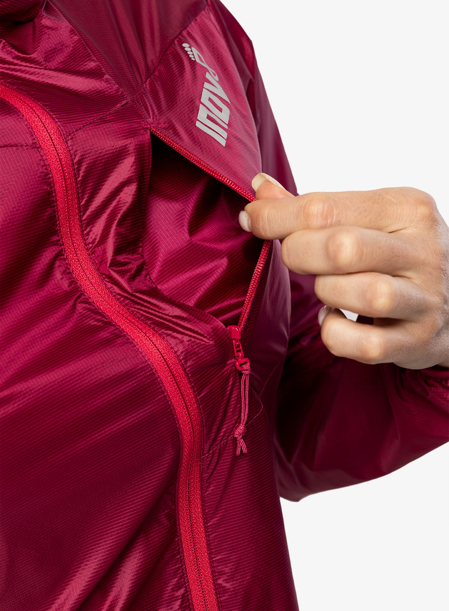 Ženska vjetrovka Inov-8 Windshell FZ - pink