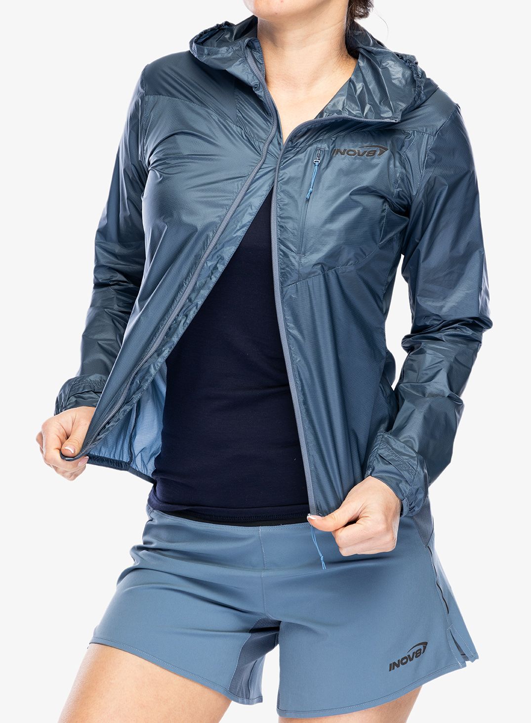 Ženska vjetrovka Inov-8 Windshell FZ - slate