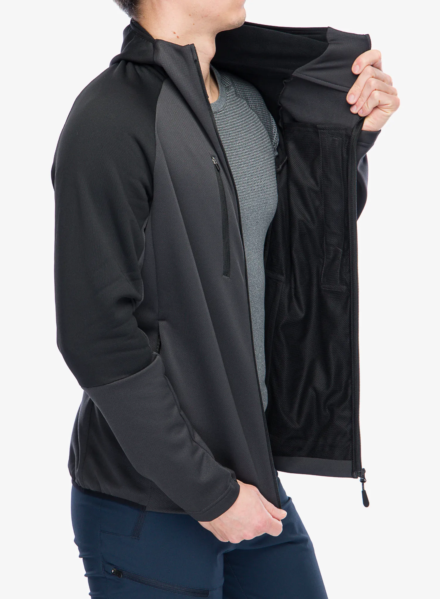 Jakna od flisa Jack Wolfskin Alpgrat XT Jacket - phantom