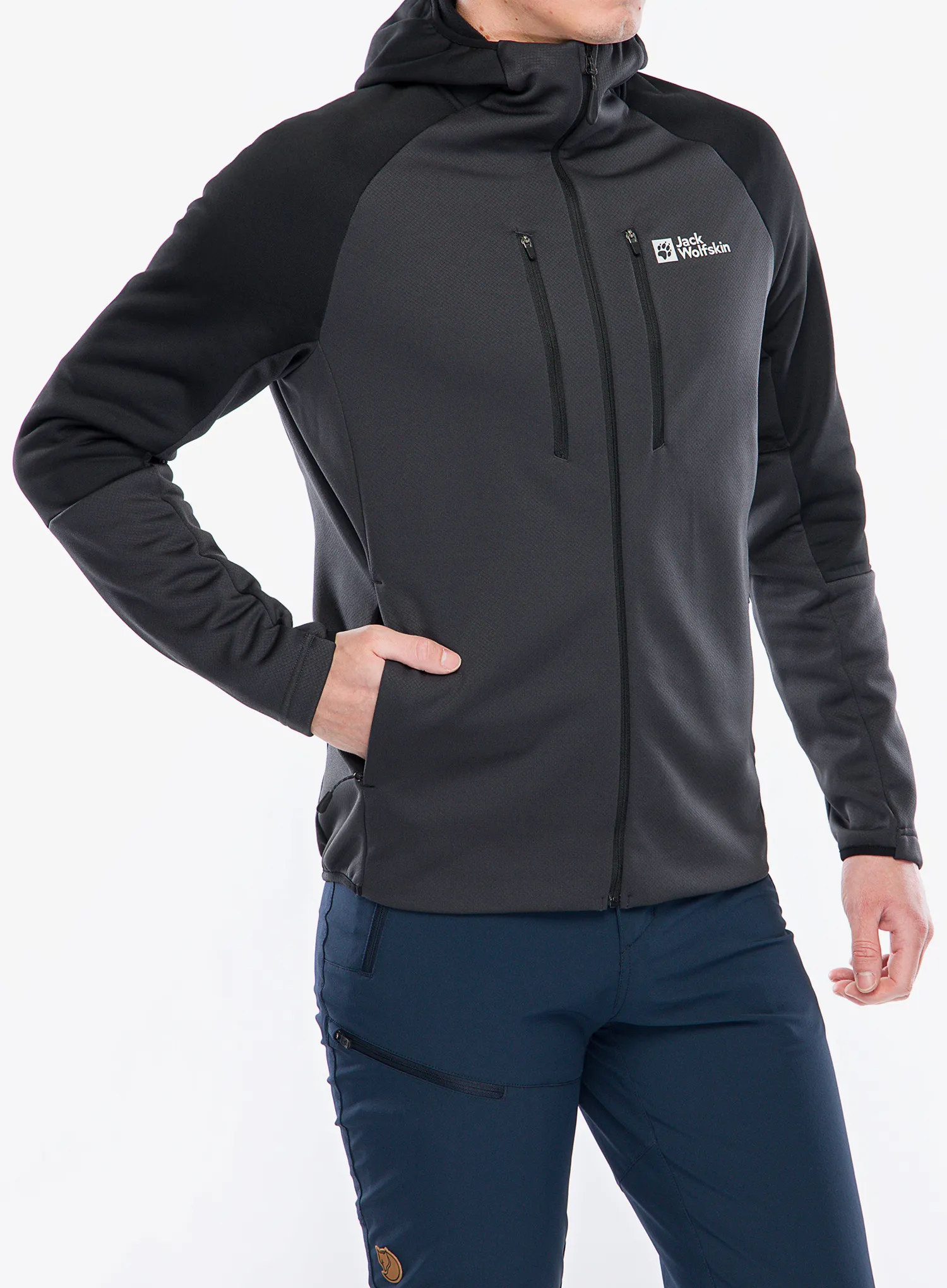 Jakna od flisa Jack Wolfskin Alpgrat XT Jacket - phantom