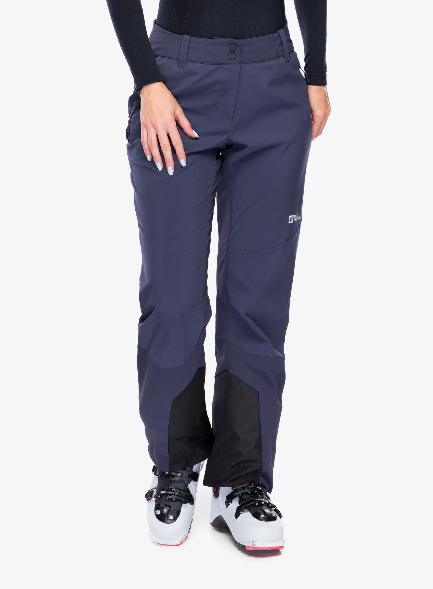 Ženske softshell hlače Jack Wolfskin Alpspitze Tour Pants - graphite