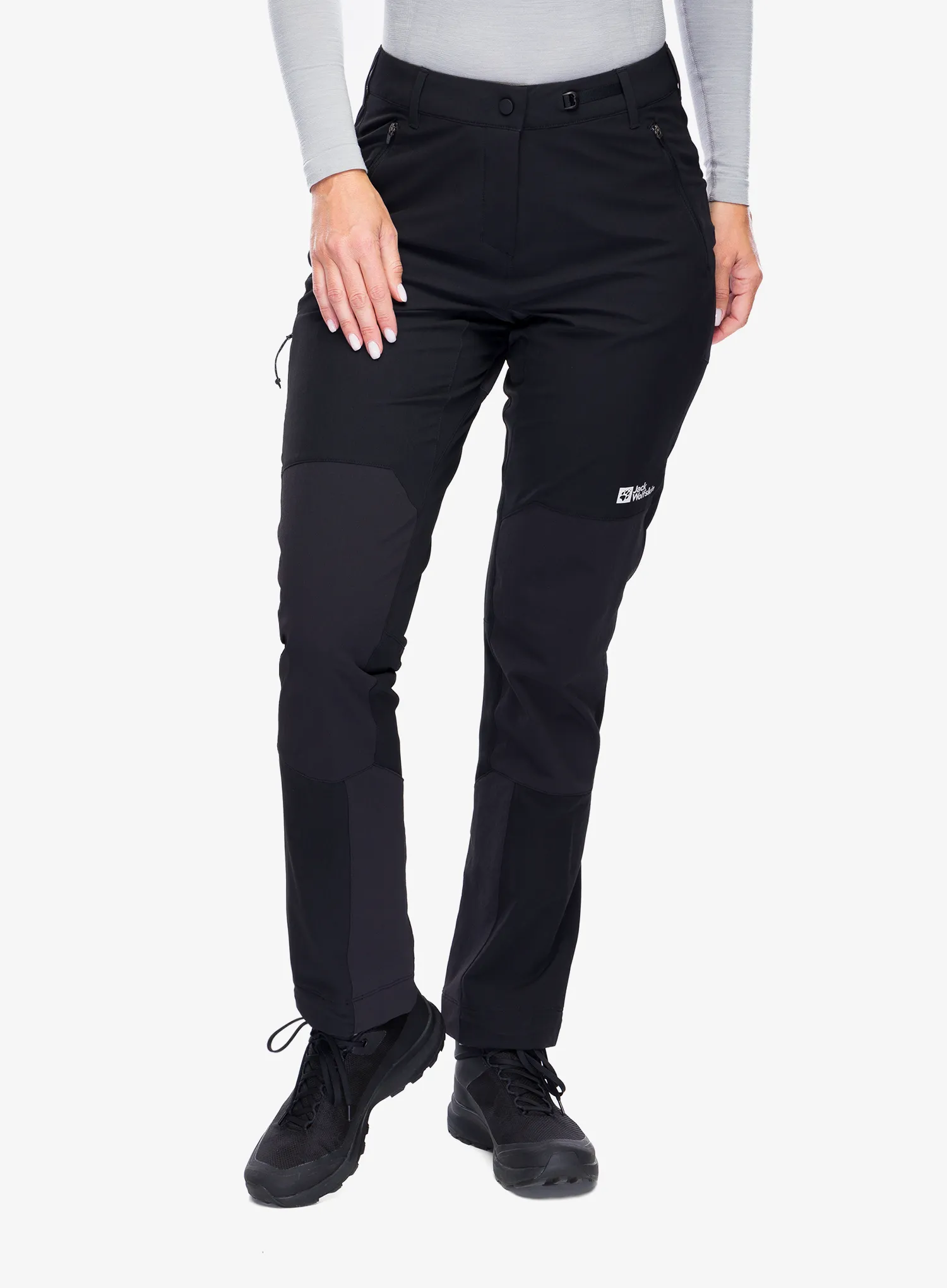 Ženske trekking hlače Jack Wolfskin Andur Pants - black