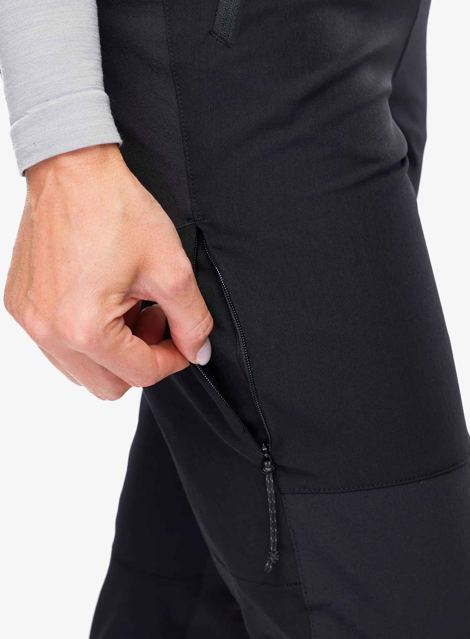 Ženske trekking hlače Jack Wolfskin Andur Pants - black