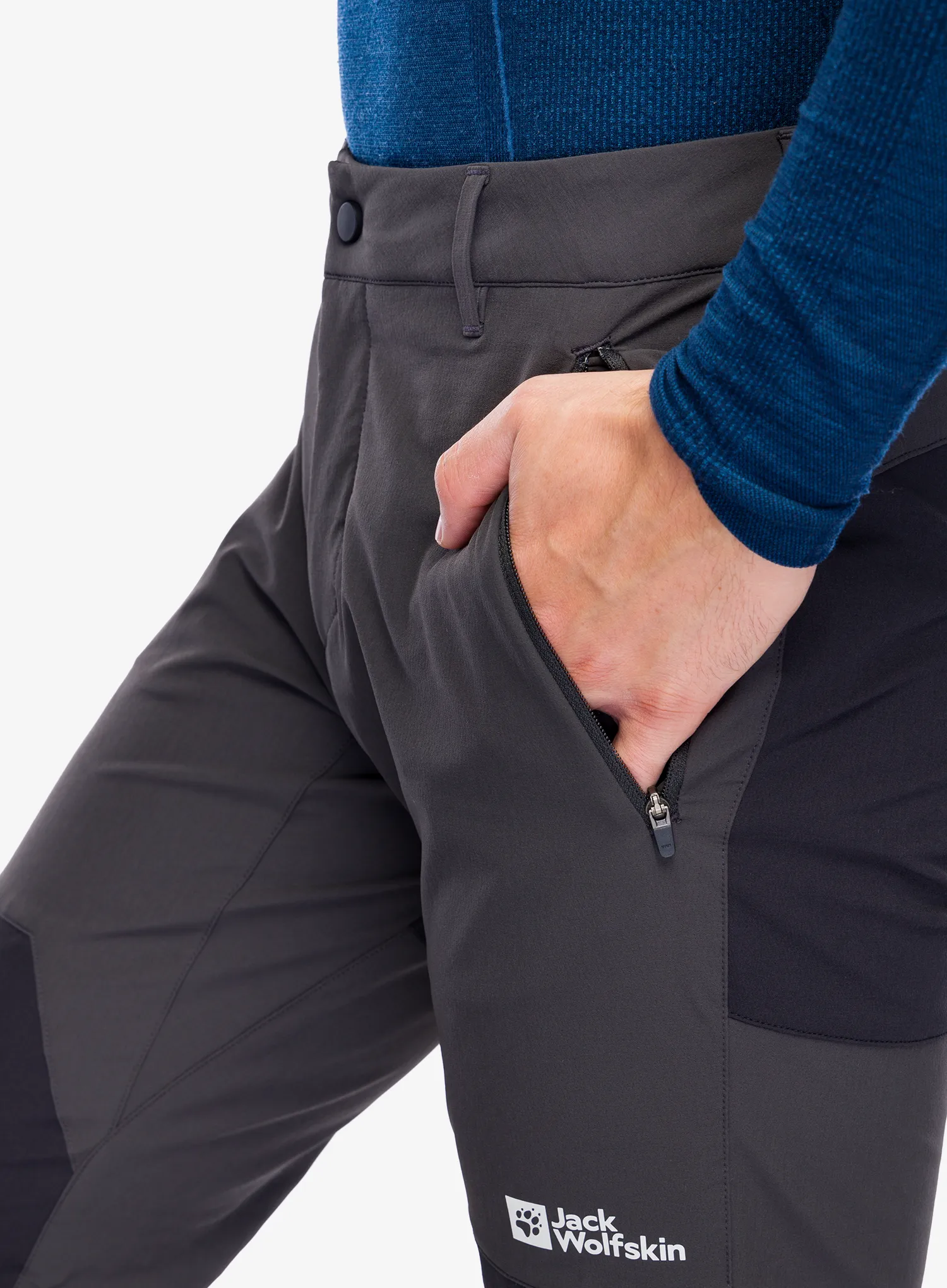 Trekking hlače Jack Wolfskin Andur Pants - phantom