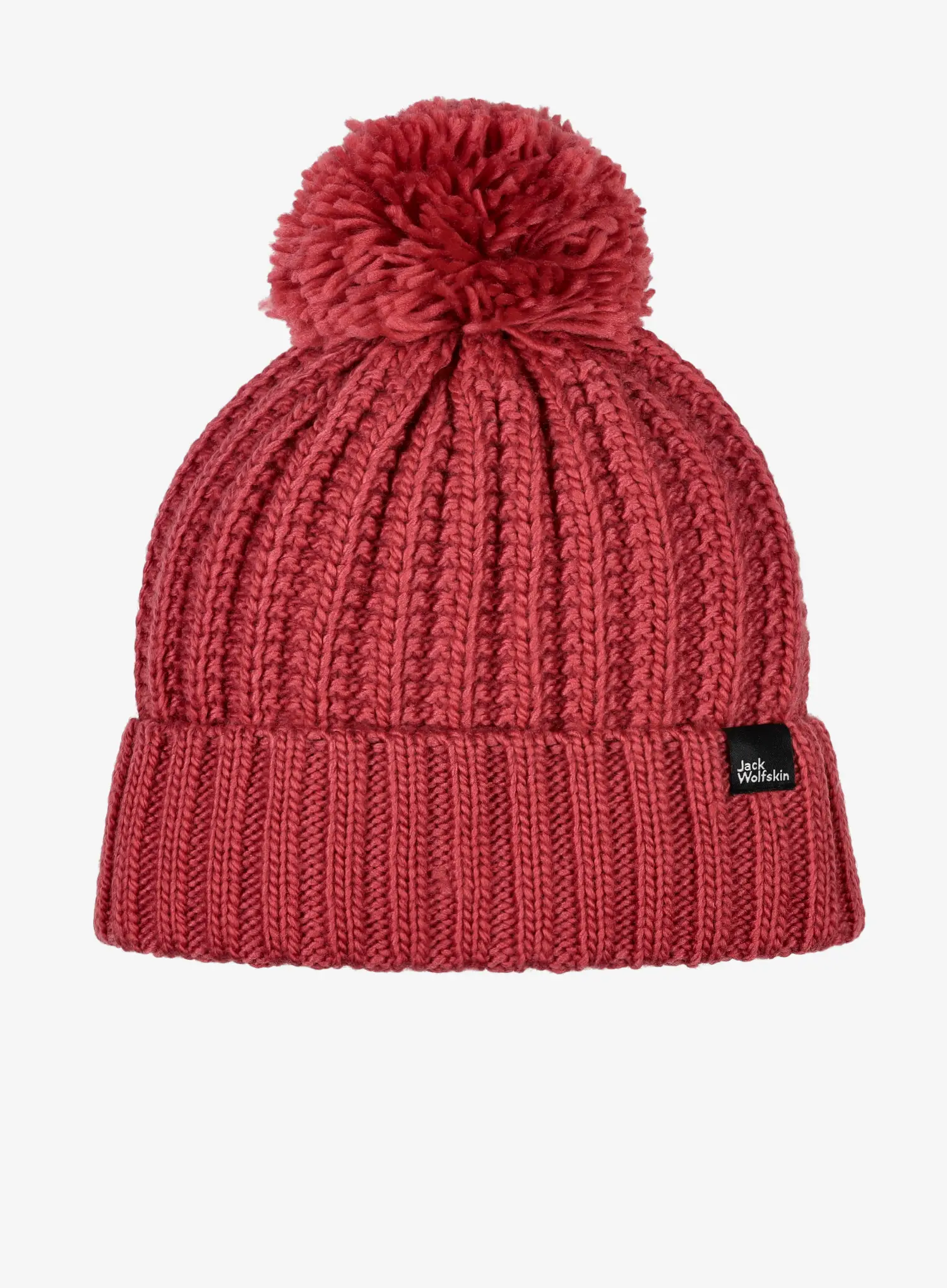 Ženska zimska kapa Jack Wolfskin Highloft Knit Beanie - red coral
