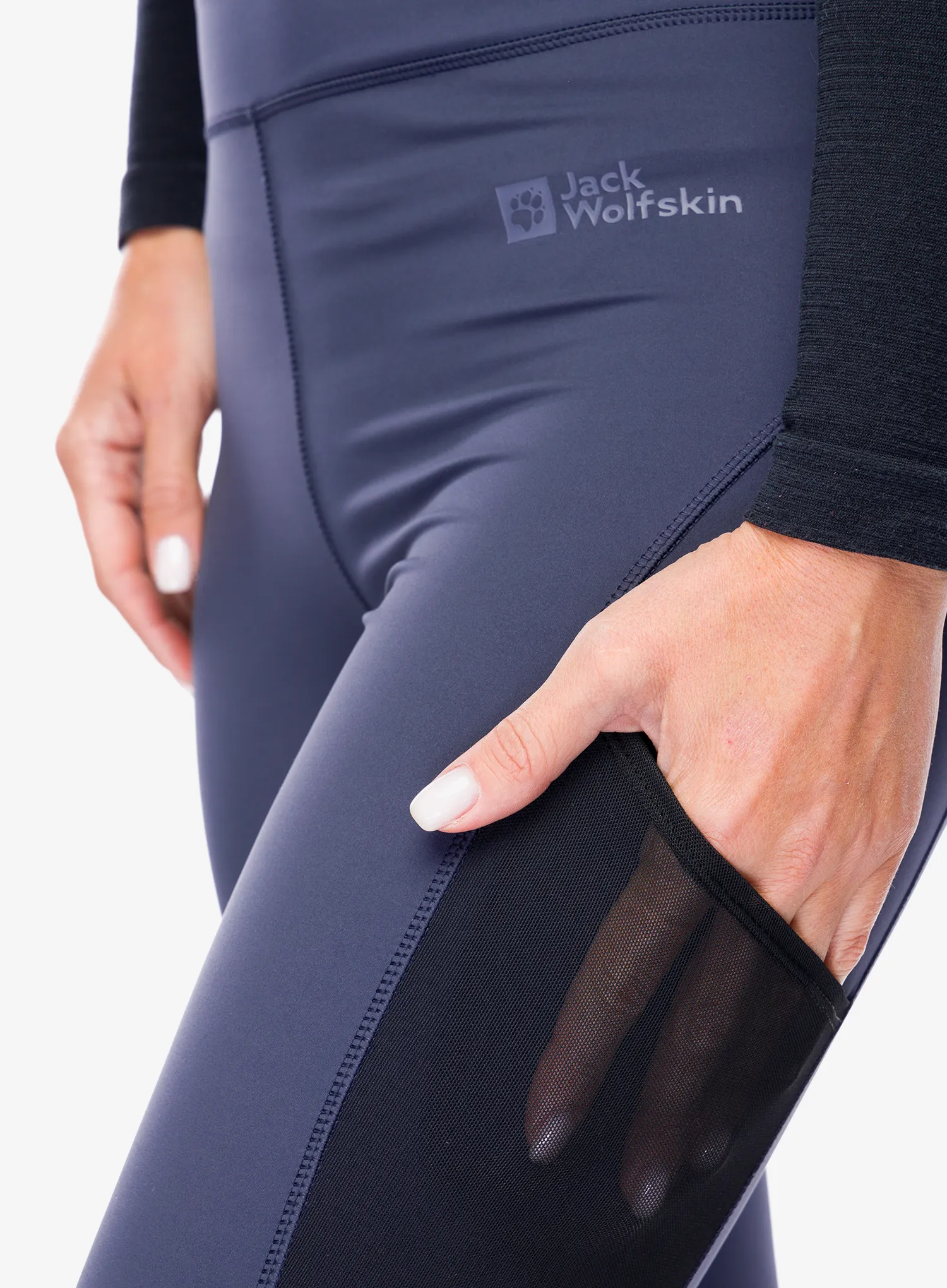Ženske tajice Jack Wolfskin Kensteig Tights - graphite