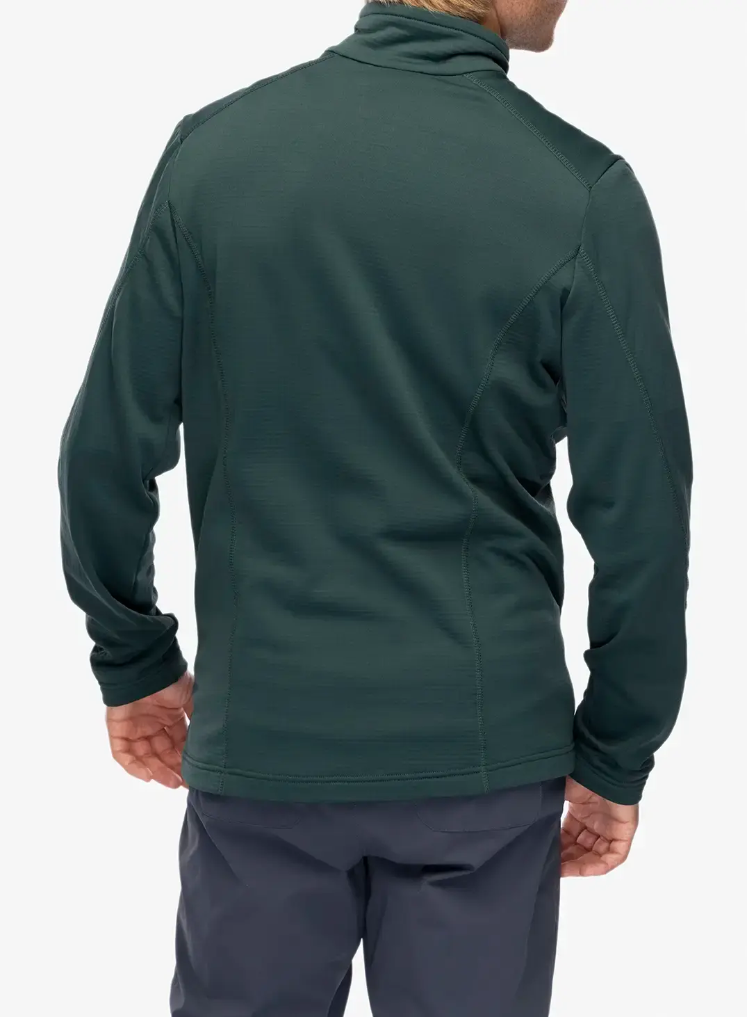 Dukserica na otkopčavanje Jack Wolfskin Kolbenberg FZ - black olive/firefly