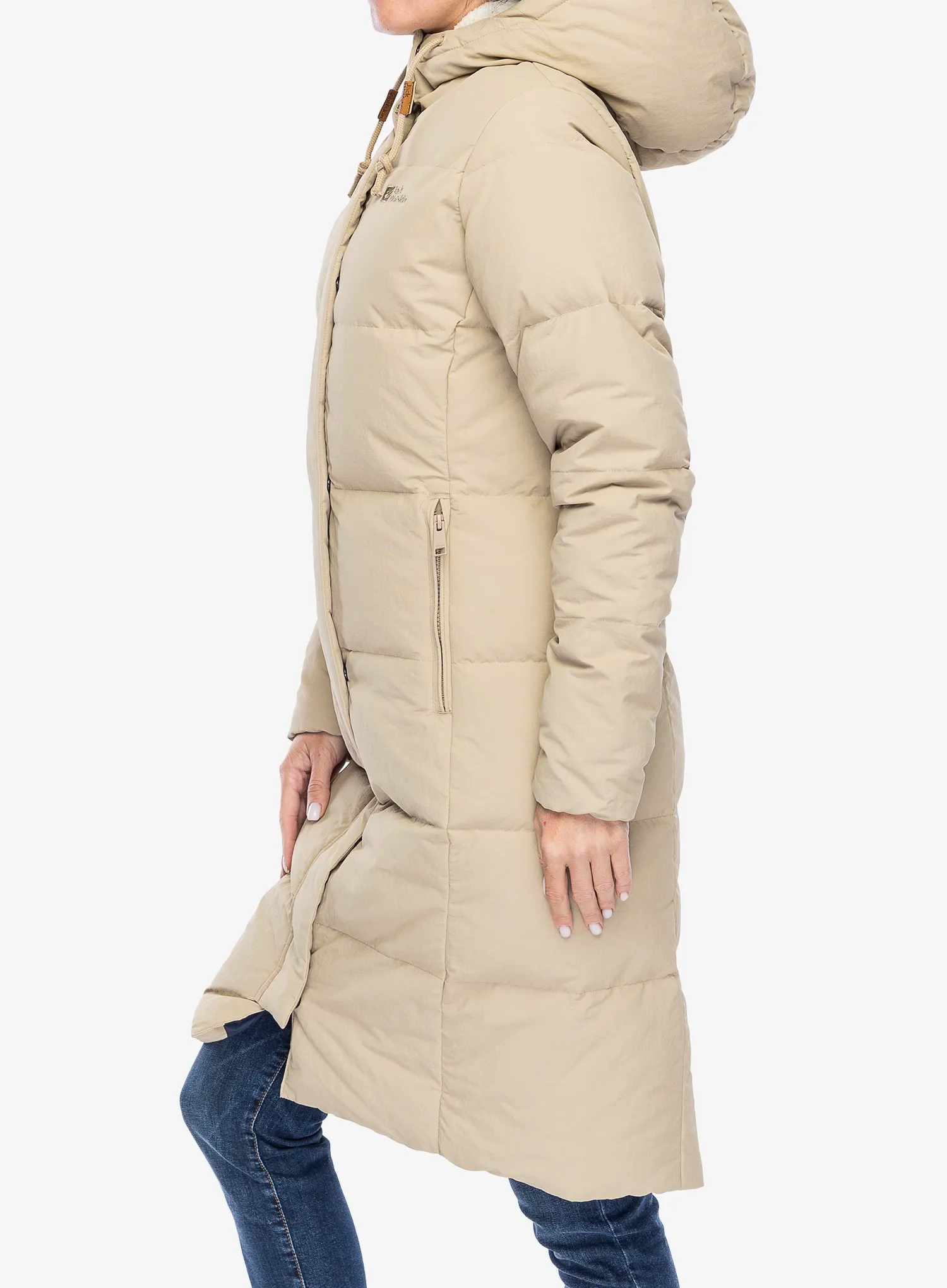 Ženski perjani kaput Jack Wolfskin Nordlicht Coat - anis