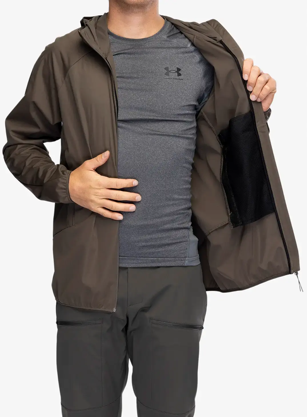 Softshell jakna Jack Wolfskin Prelight Pro Jacket - cold coffee
