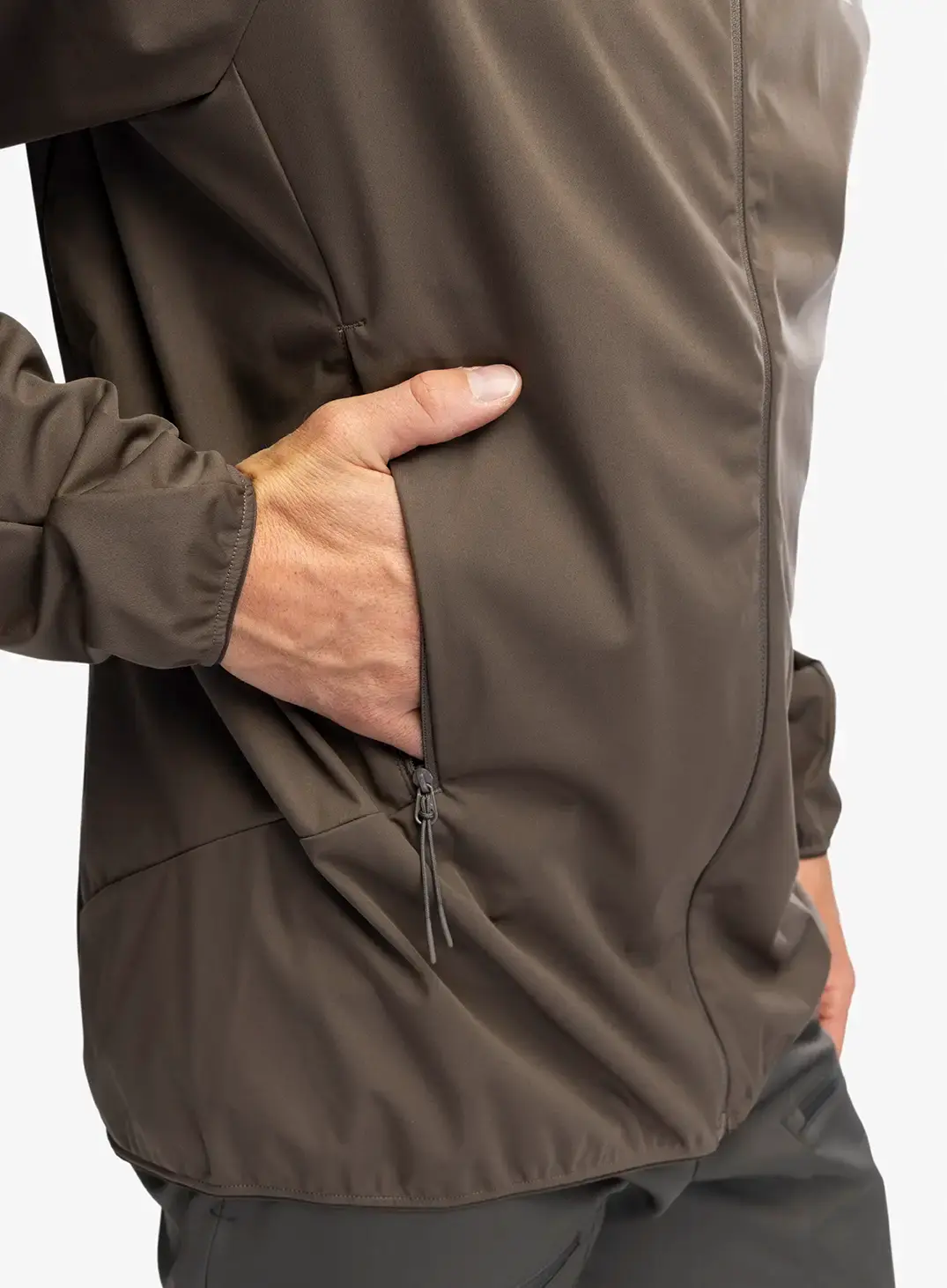 Softshell jakna Jack Wolfskin Prelight Pro Jacket - cold coffee