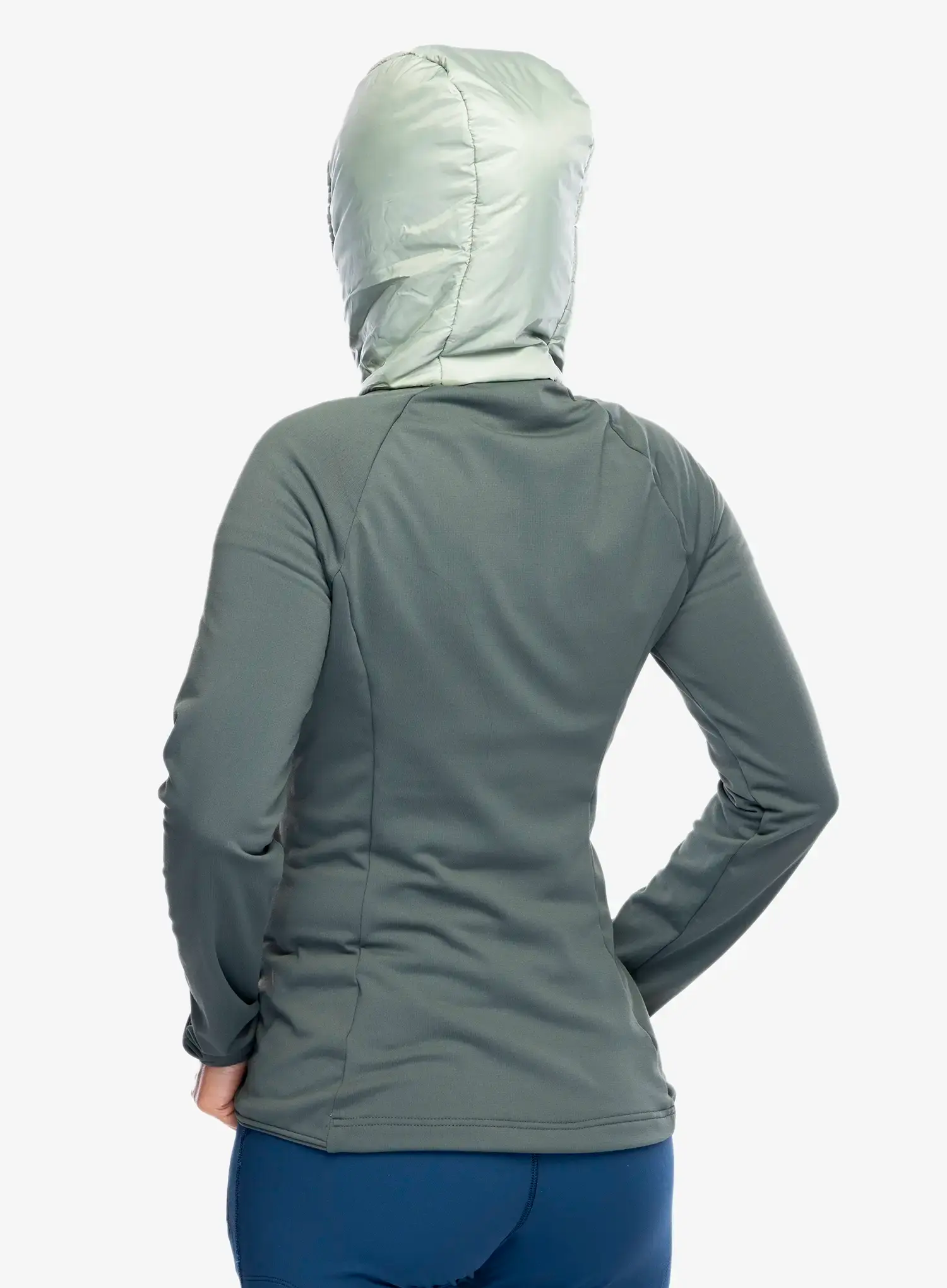 Ženska hibridna jakna Jack Wolfskin Routeburn Pro Hybrid - mint leaf