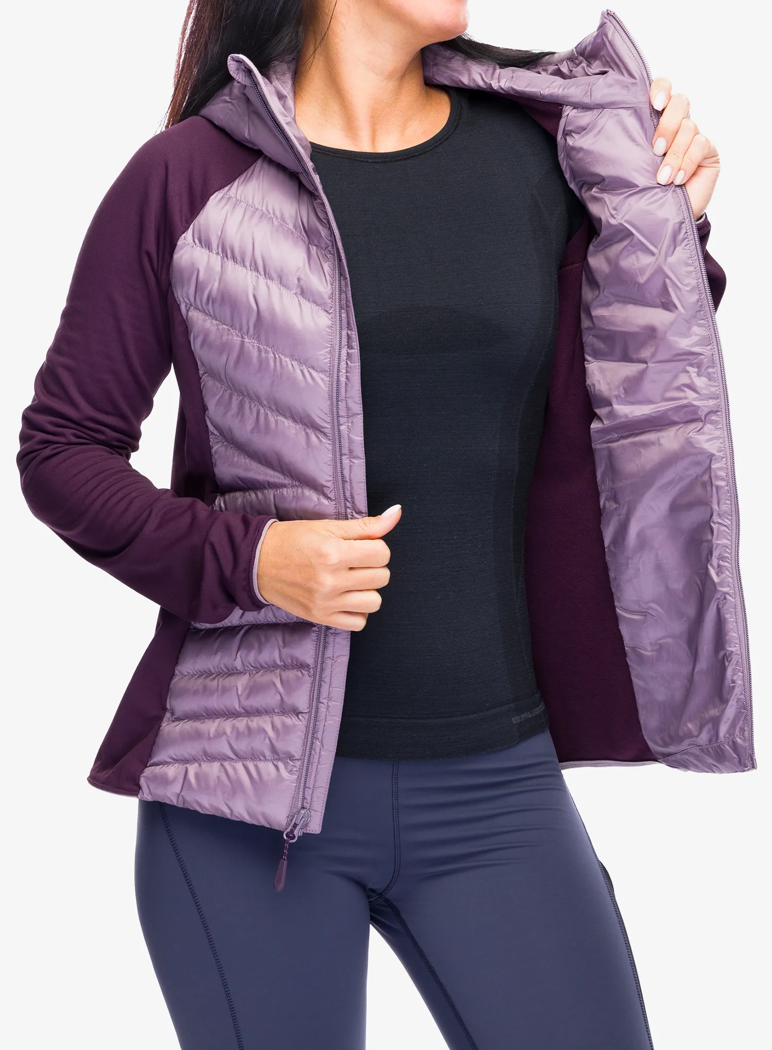 Ženska hibridna jakna Jack Wolfskin Routeburn Pro Hybrid - wild blossom