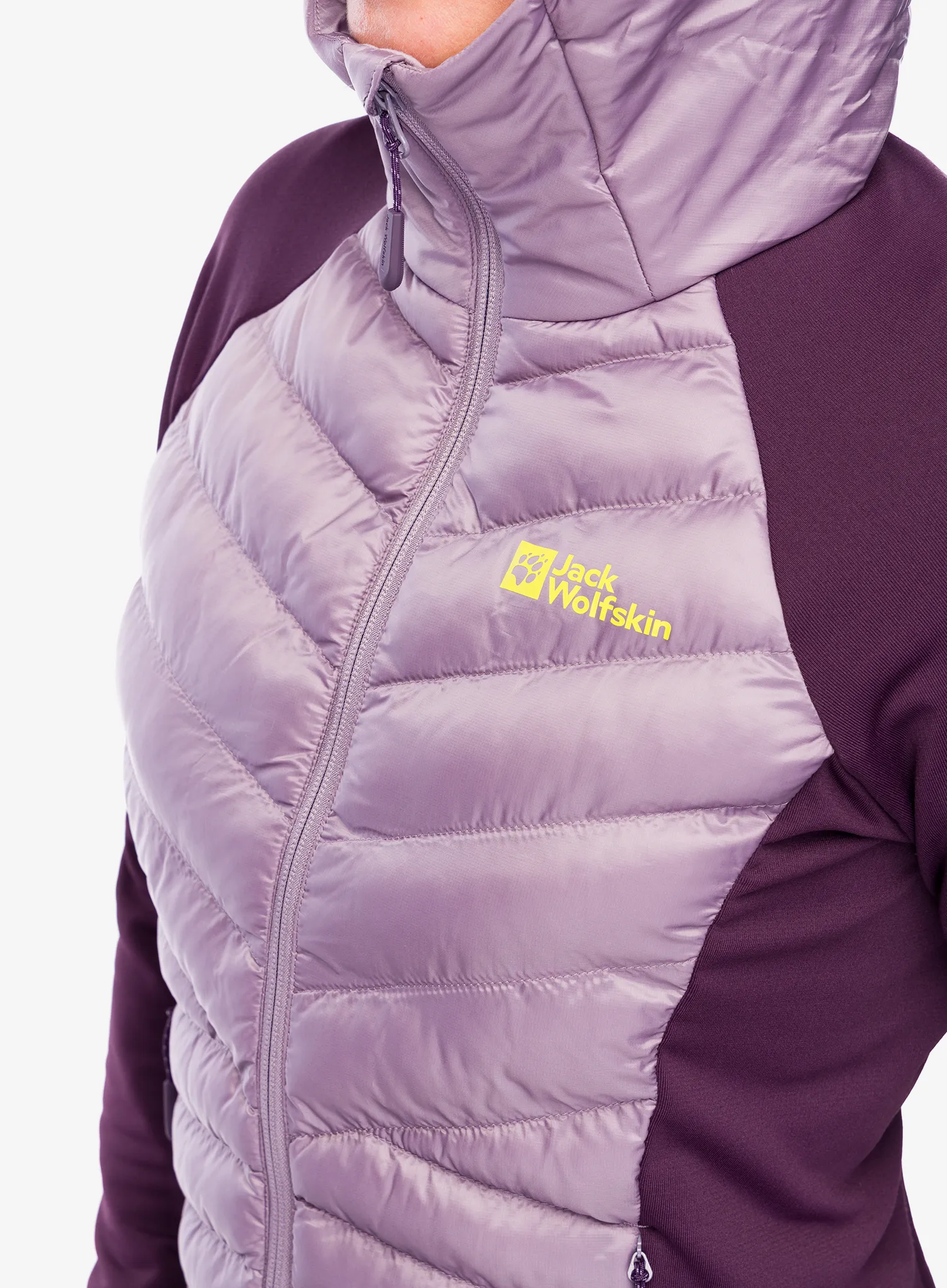 Ženska hibridna jakna Jack Wolfskin Routeburn Pro Hybrid - wild blossom