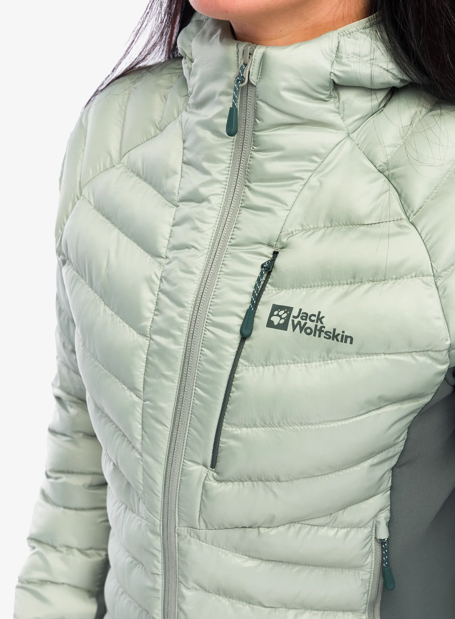 Jakna s postavom ženska Jack Wolfskin Routeburn Pro Ins Jacket - mint leaf