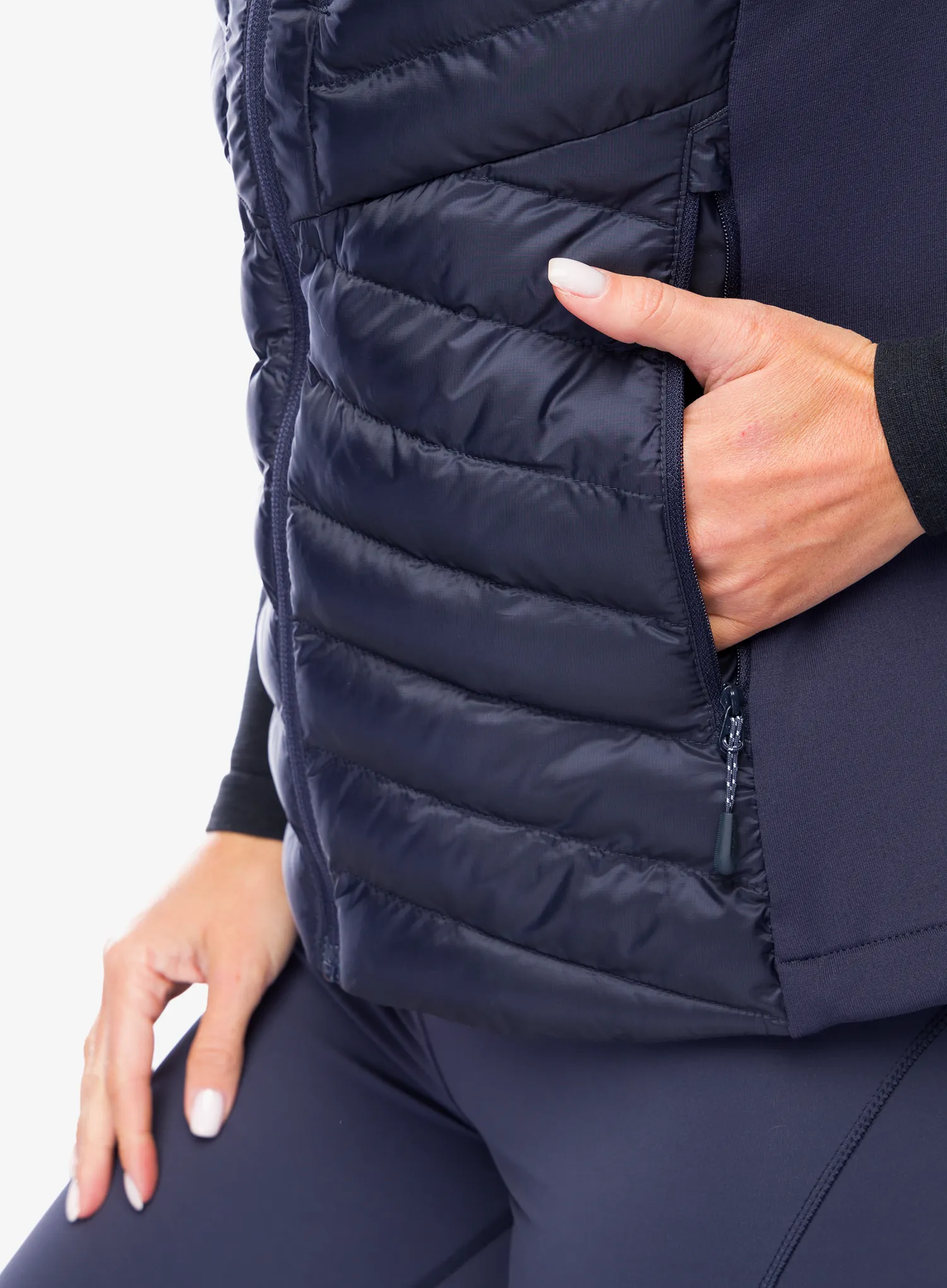 Ženski prsluk Jack Wolfskin Routeburn Pro Ins Vest - graphite/cool grey
