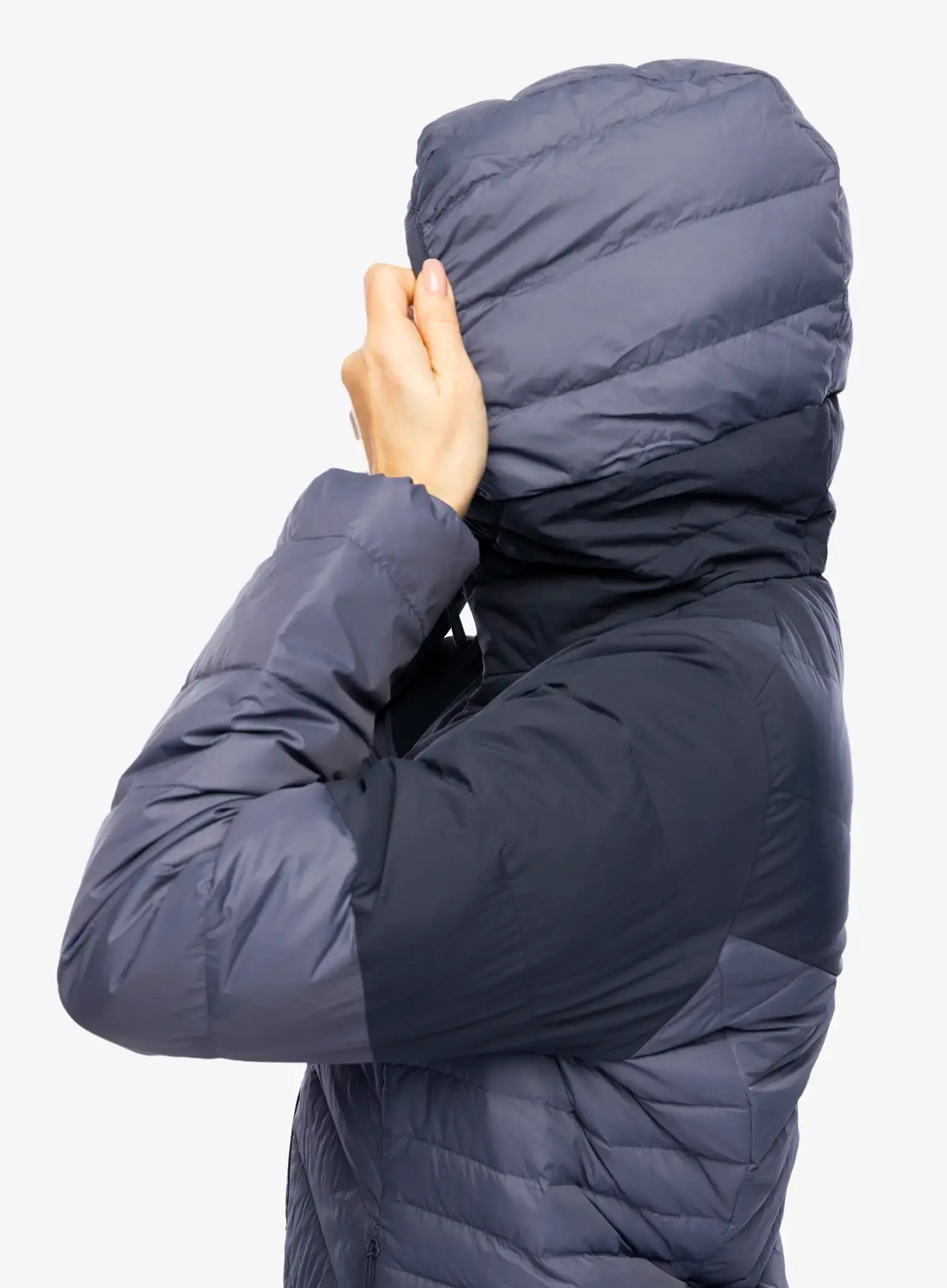 Ženska perjana jakna Jack Wolfskin Tundra Down Hoody - dolphin
