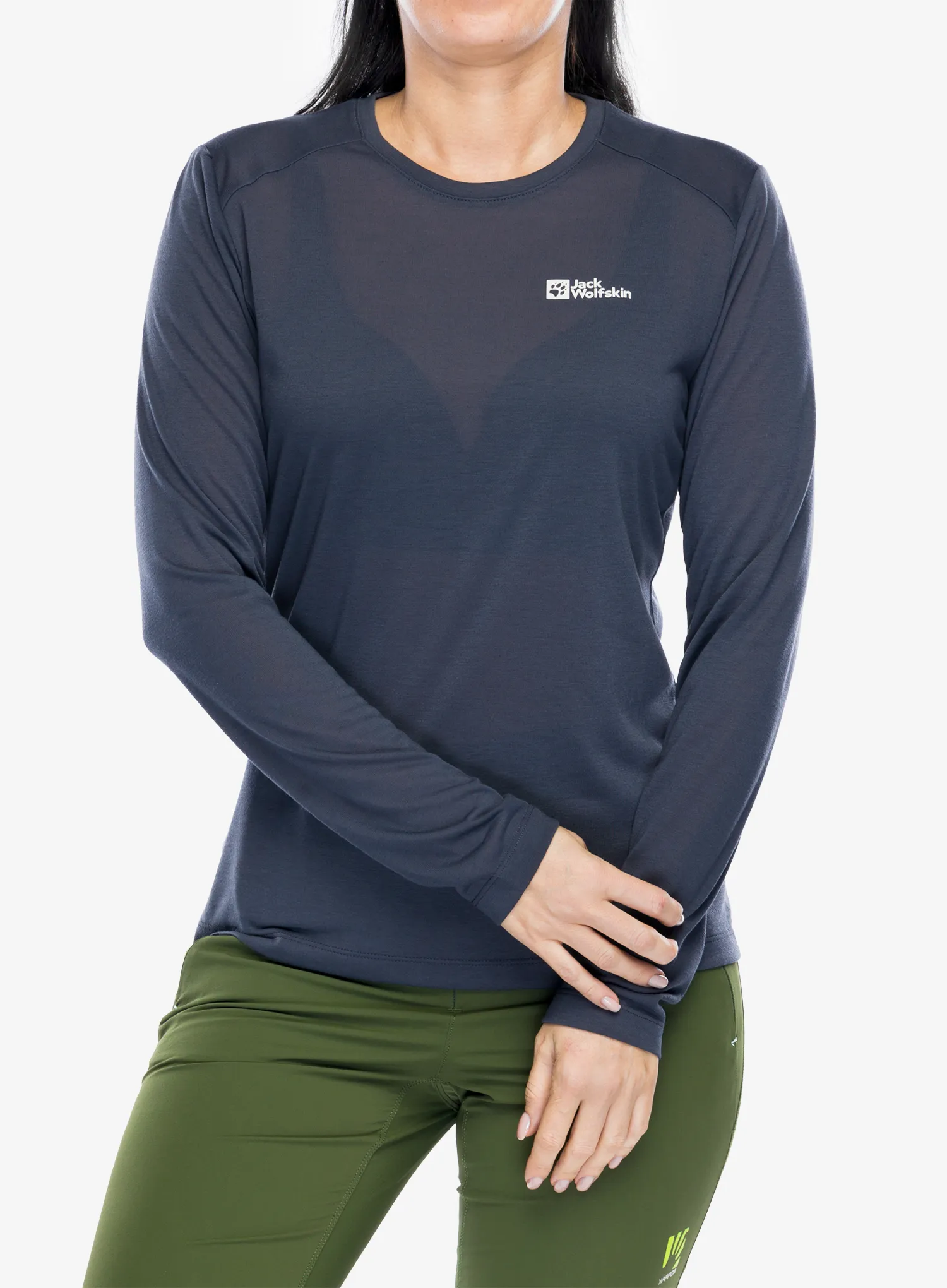Ženski longsleeve Jack Wolfskin Vonnan LS T - graphite