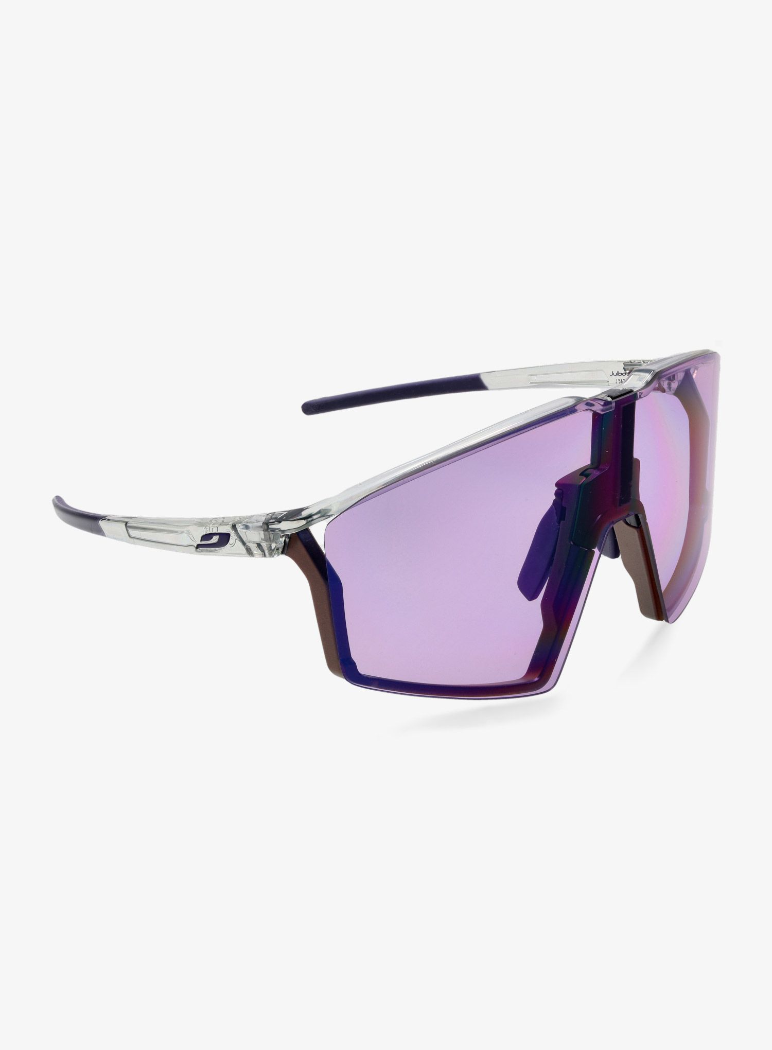 Biciklističke naočale Julbo Edge - Spectron 1 - translucent gray/purple