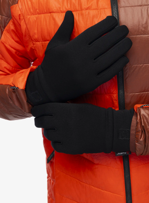 Rukavice od flisa Kanfor Fit Screen - black