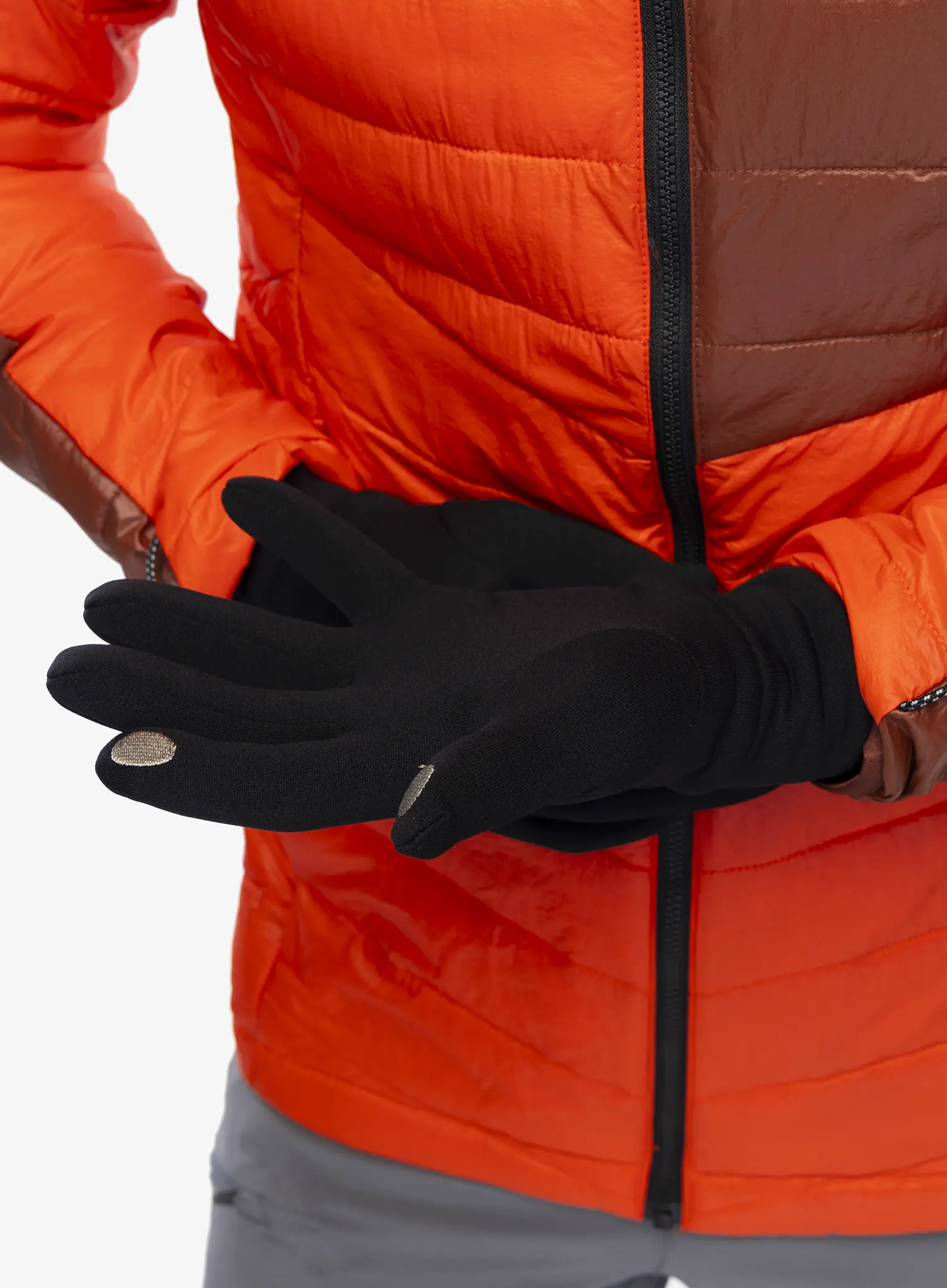 Rukavice od flisa Kanfor Fit Screen - black