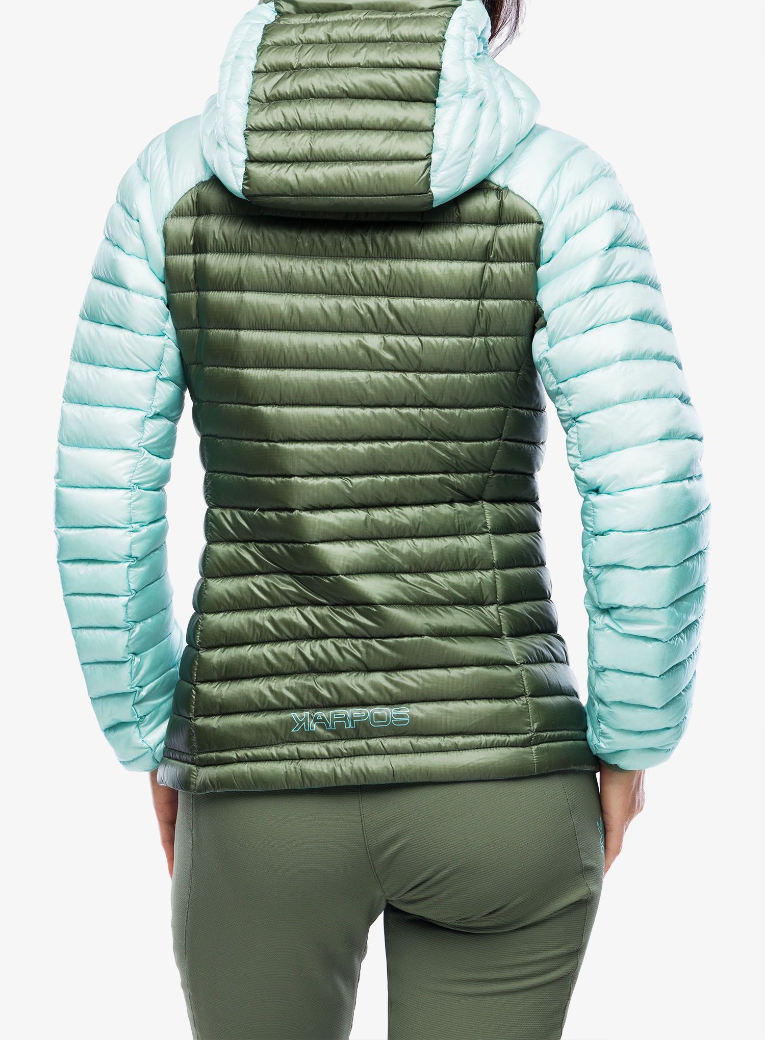 Ženska perjana jakna Karpos Alagna Down Jacket - thyme/aqua sky