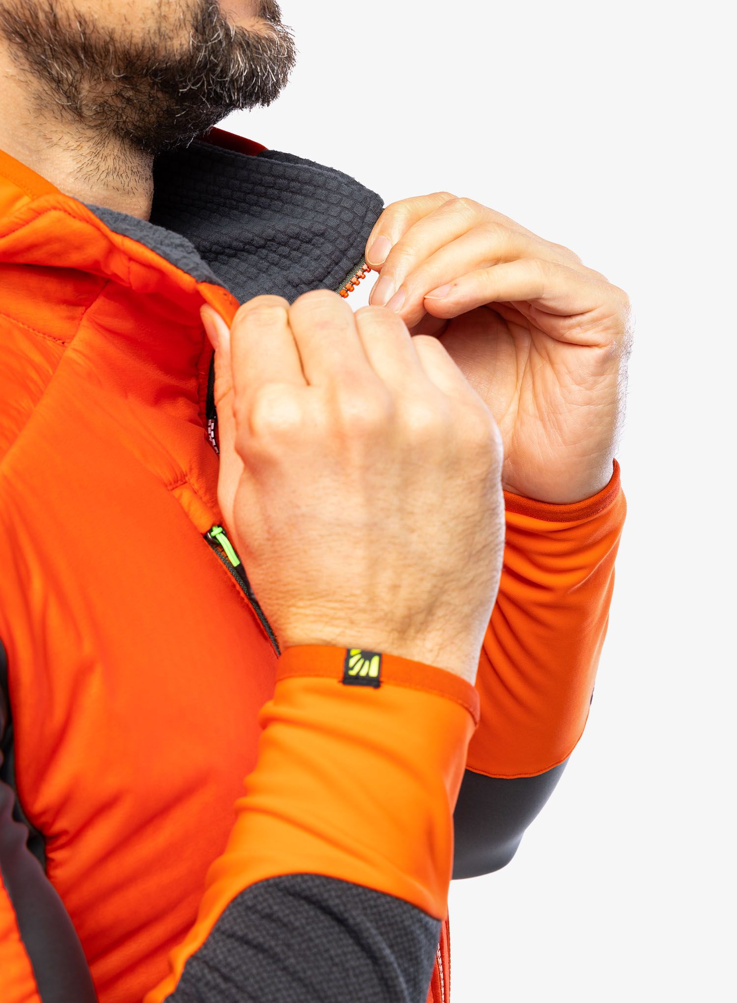 Jakna za turno skijanje Karpos Alagna Plus Evo Jacket - spicy orange/black sand
