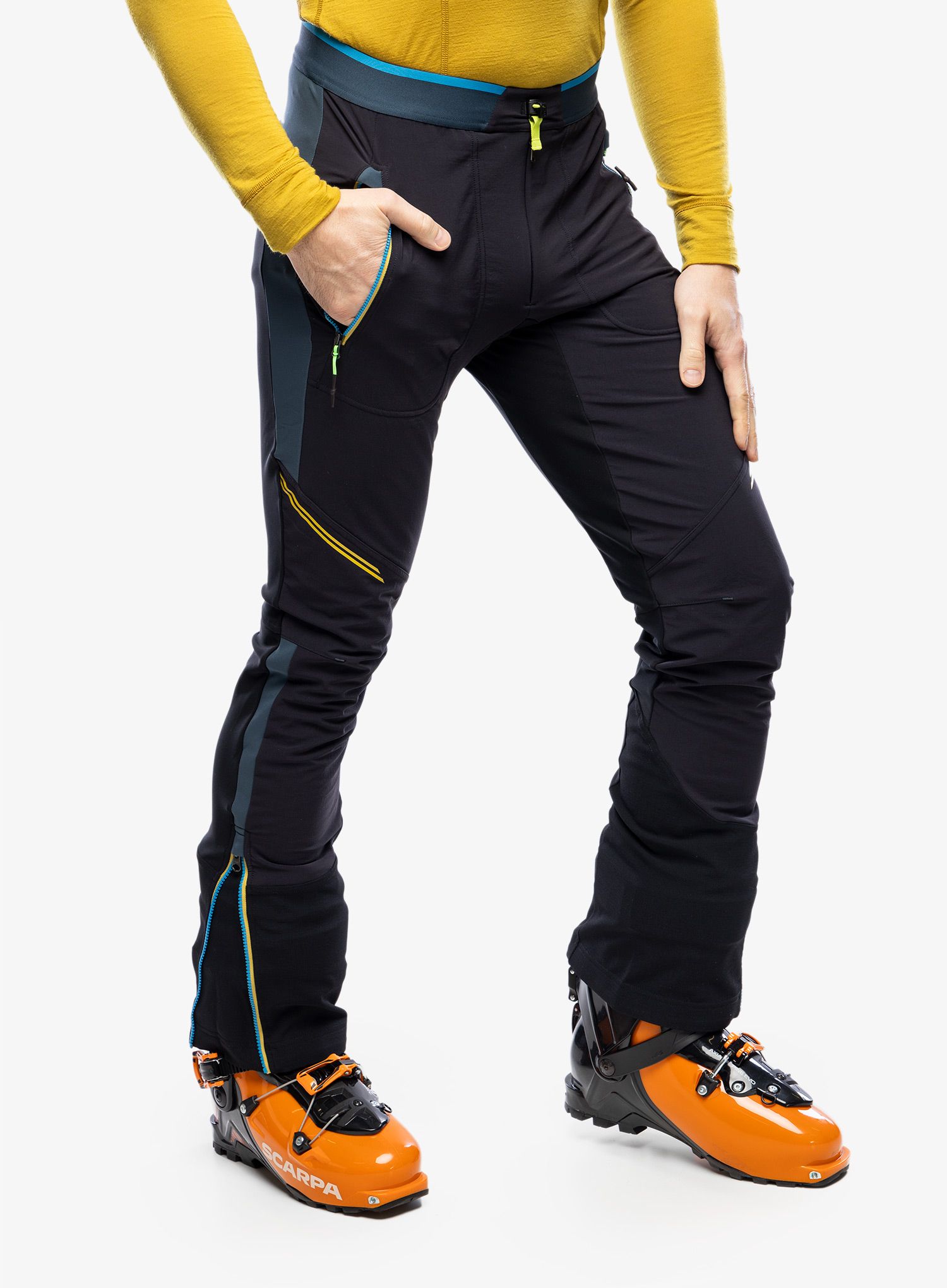 Hlače za turno skijanje Karpos Alagna Plus Evo Pant - black/midnight