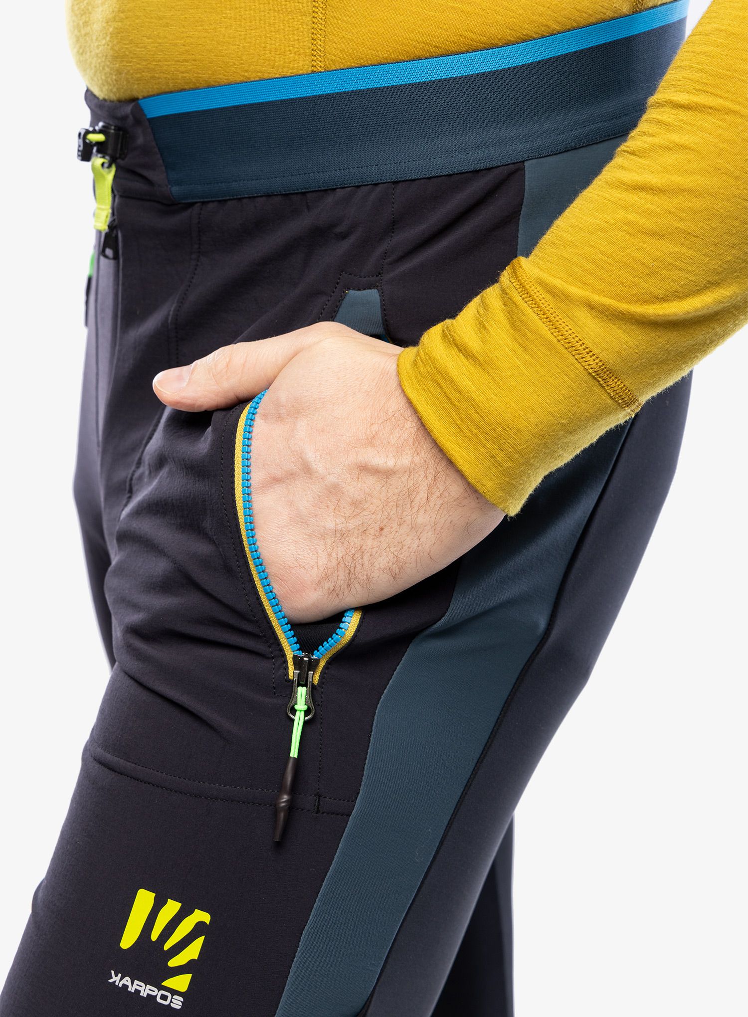Hlače za turno skijanje Karpos Alagna Plus Evo Pant - black/midnight