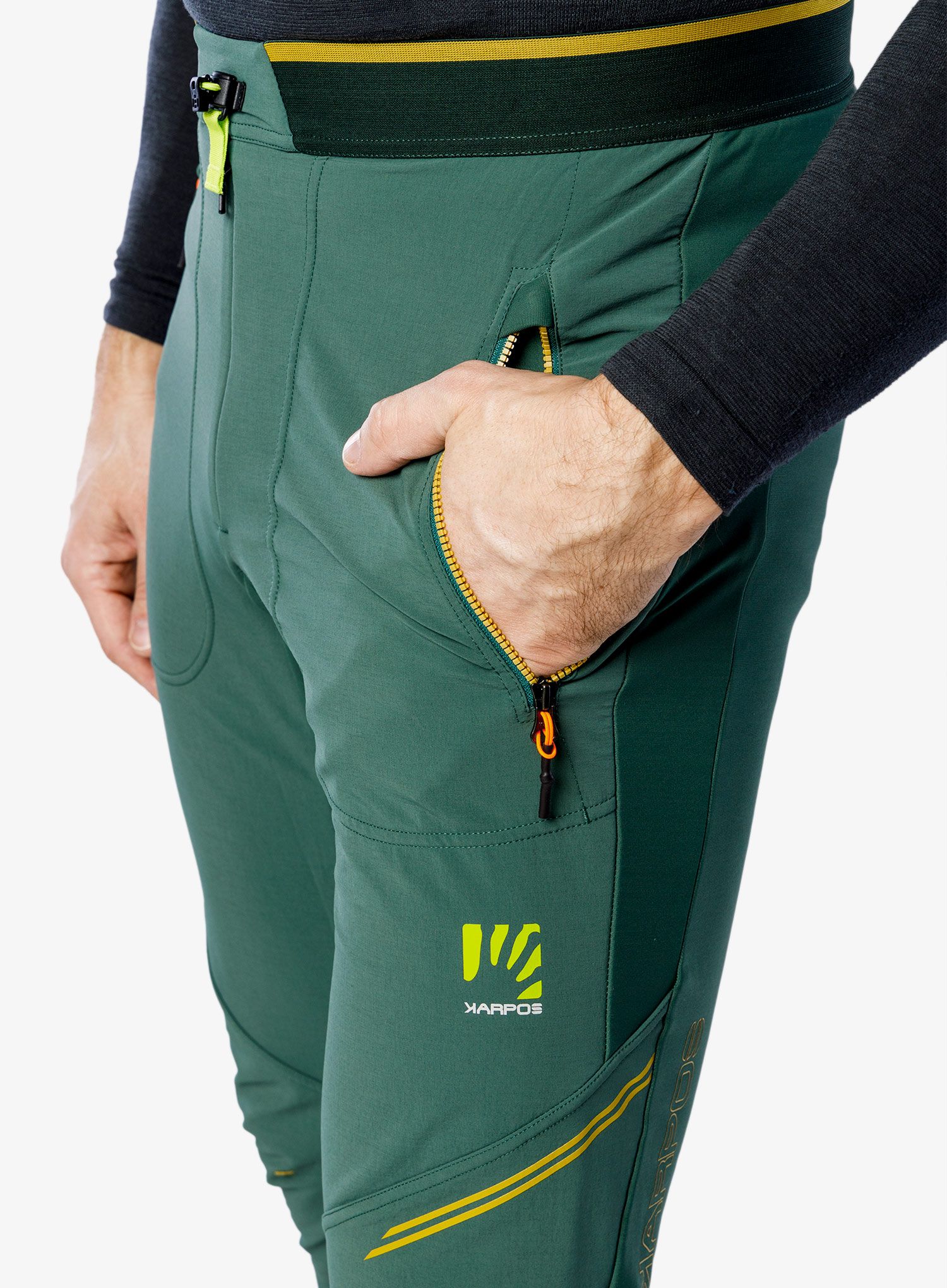 Hlače za turno skijanje Karpos Alagna Plus Evo Pant - jungle green/smoke pine