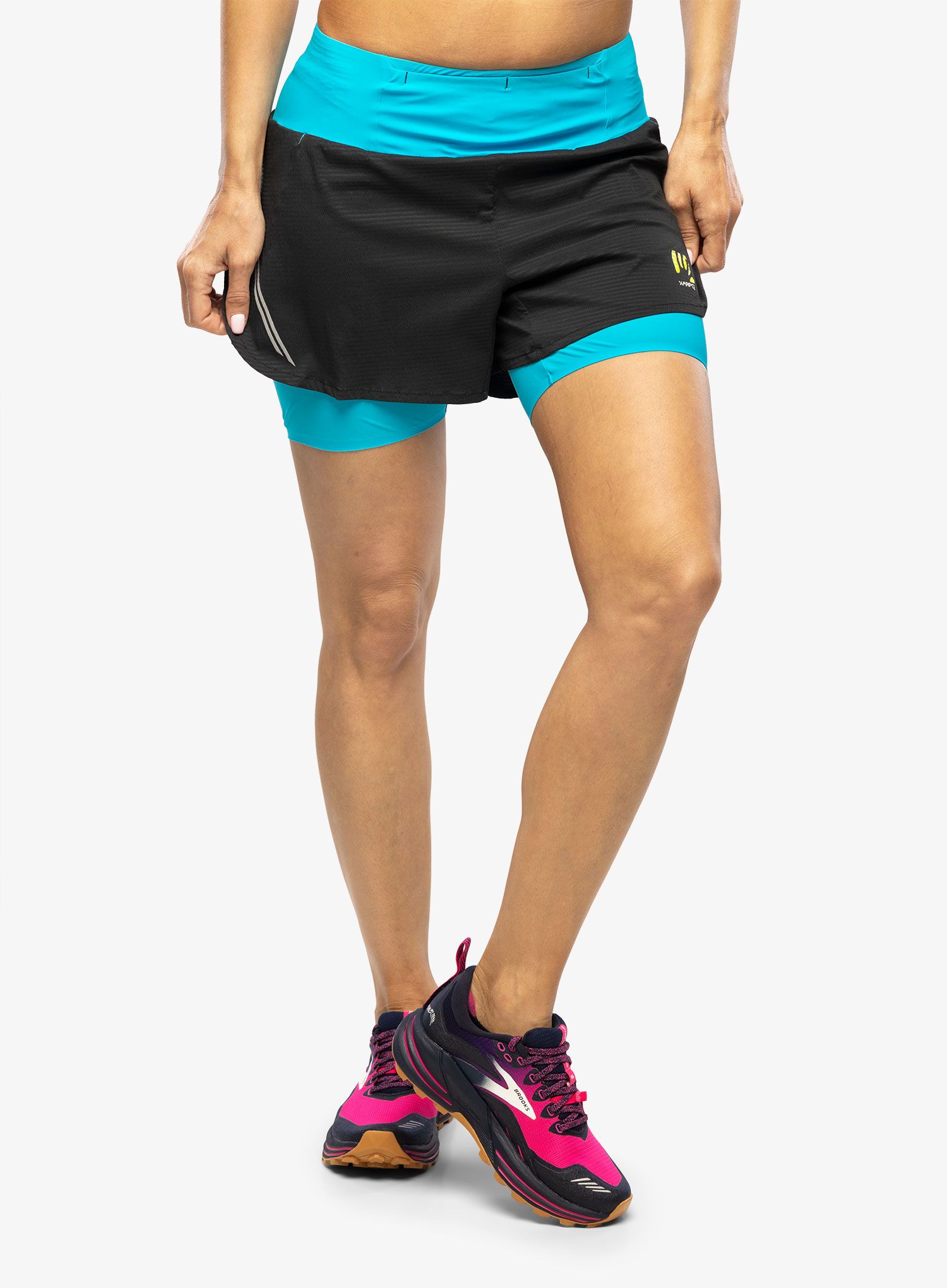 Ženske kratke hlače za trčanje Karpos Cengia Short - blue atoll/black