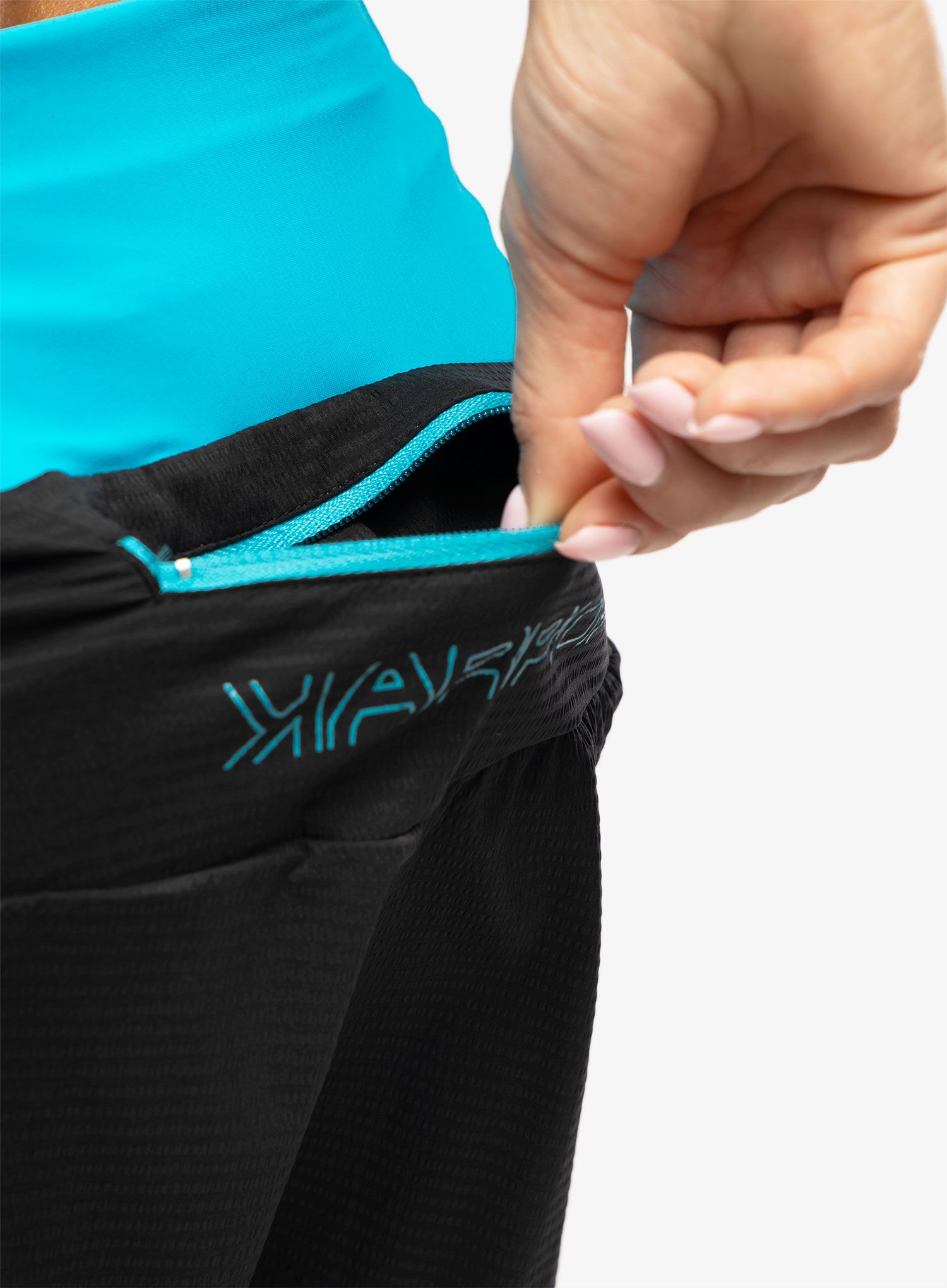Ženske kratke hlače za trčanje Karpos Cengia Short - blue atoll/black