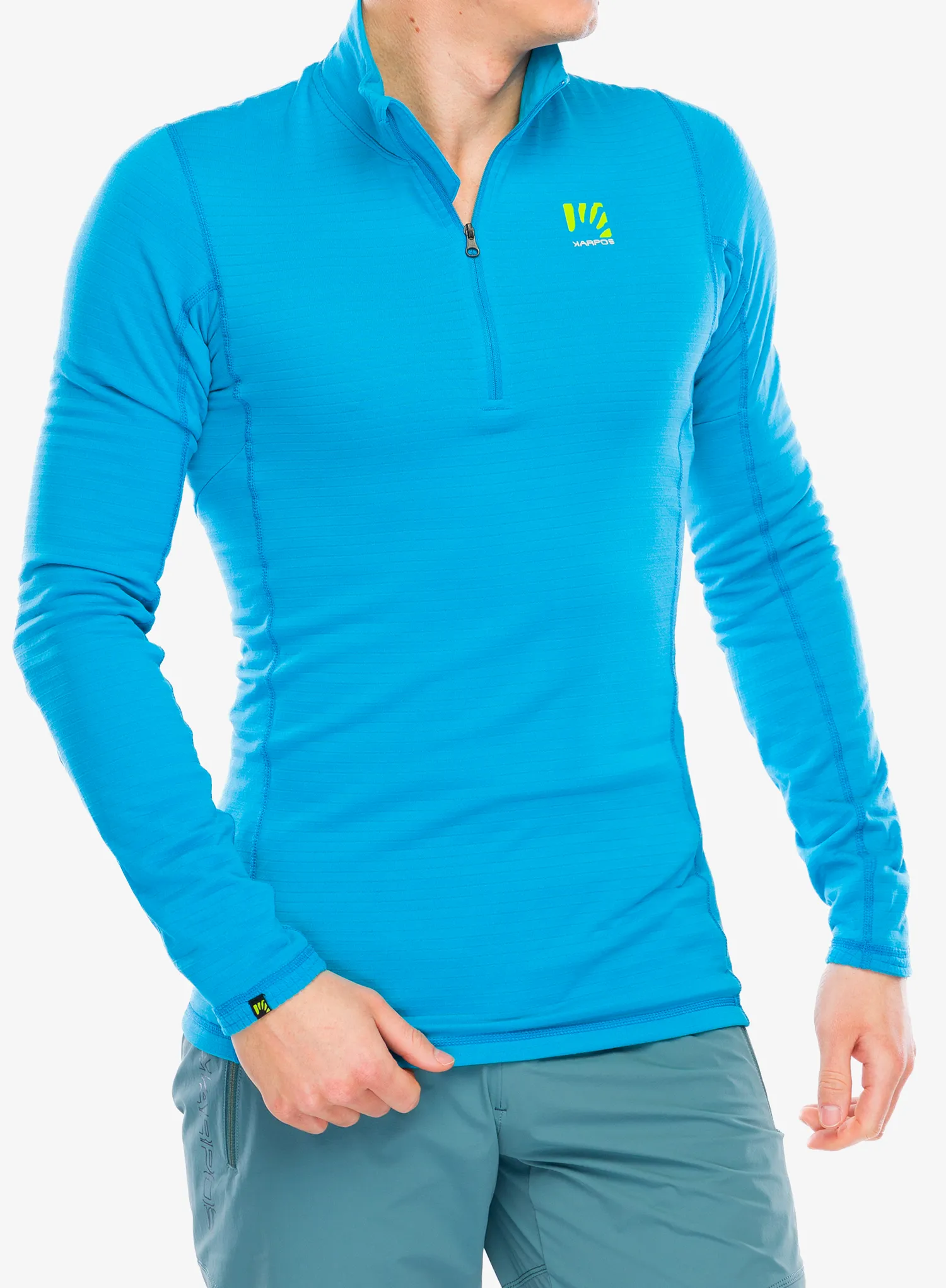Dukserica s 1/2 patentnim zatvaračem Karpos Croda Light Half Zip - blue jewel