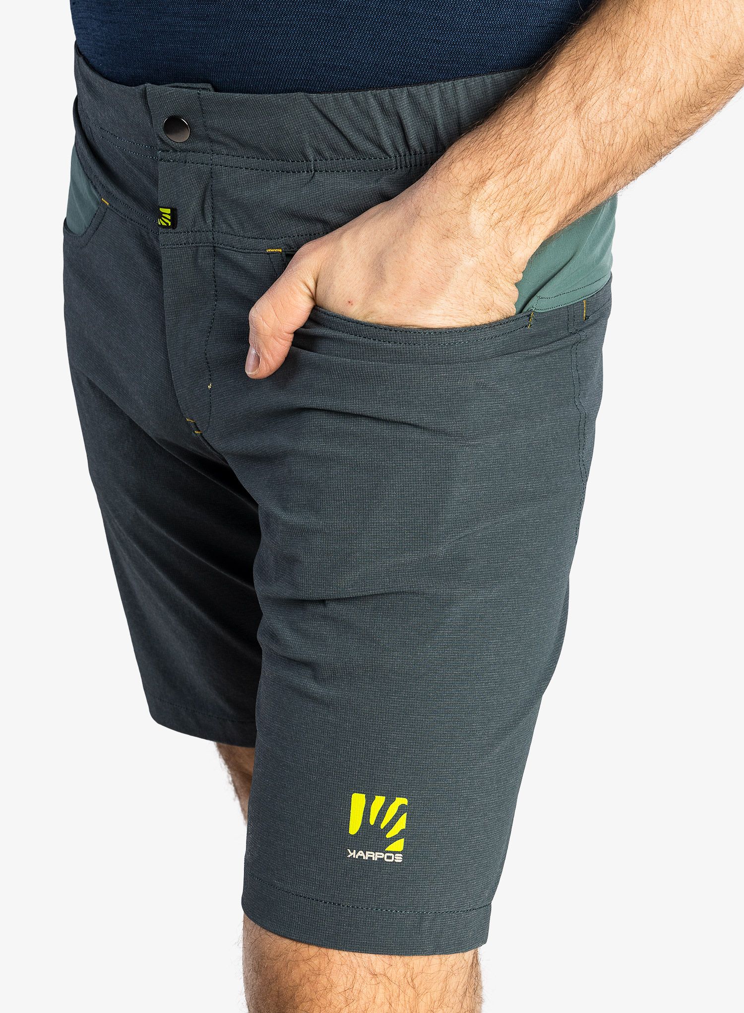 Muške kratke hlače Karpos Dolada Bermuda - dark slate/nrth atlantic/lemon
