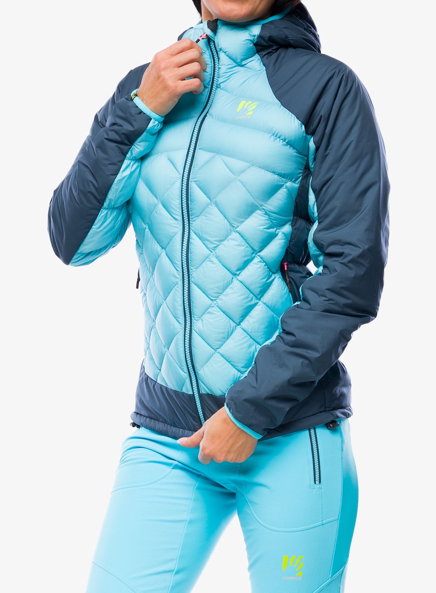 Jakna s postavom ženska Karpos Lastei Active Plus Jacket - blue atoll/midnight