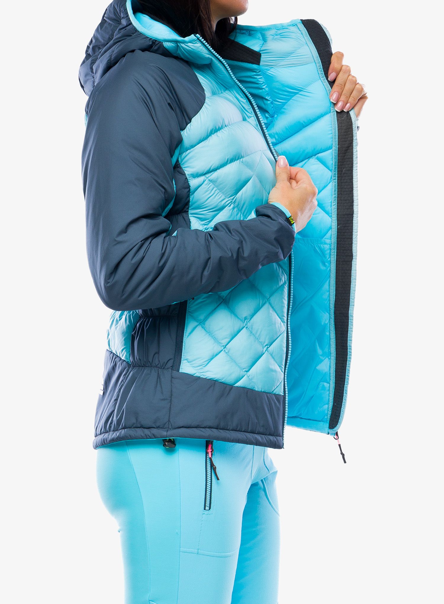 Jakna s postavom ženska Karpos Lastei Active Plus Jacket - blue atoll/midnight
