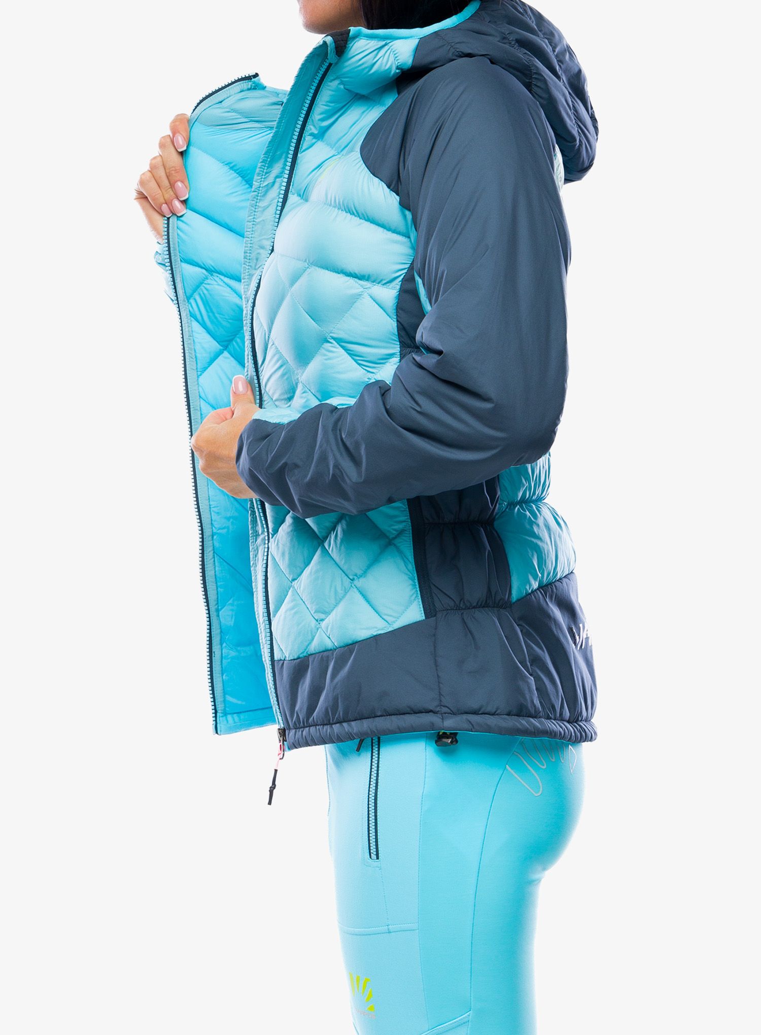 Jakna s postavom ženska Karpos Lastei Active Plus Jacket - blue atoll/midnight