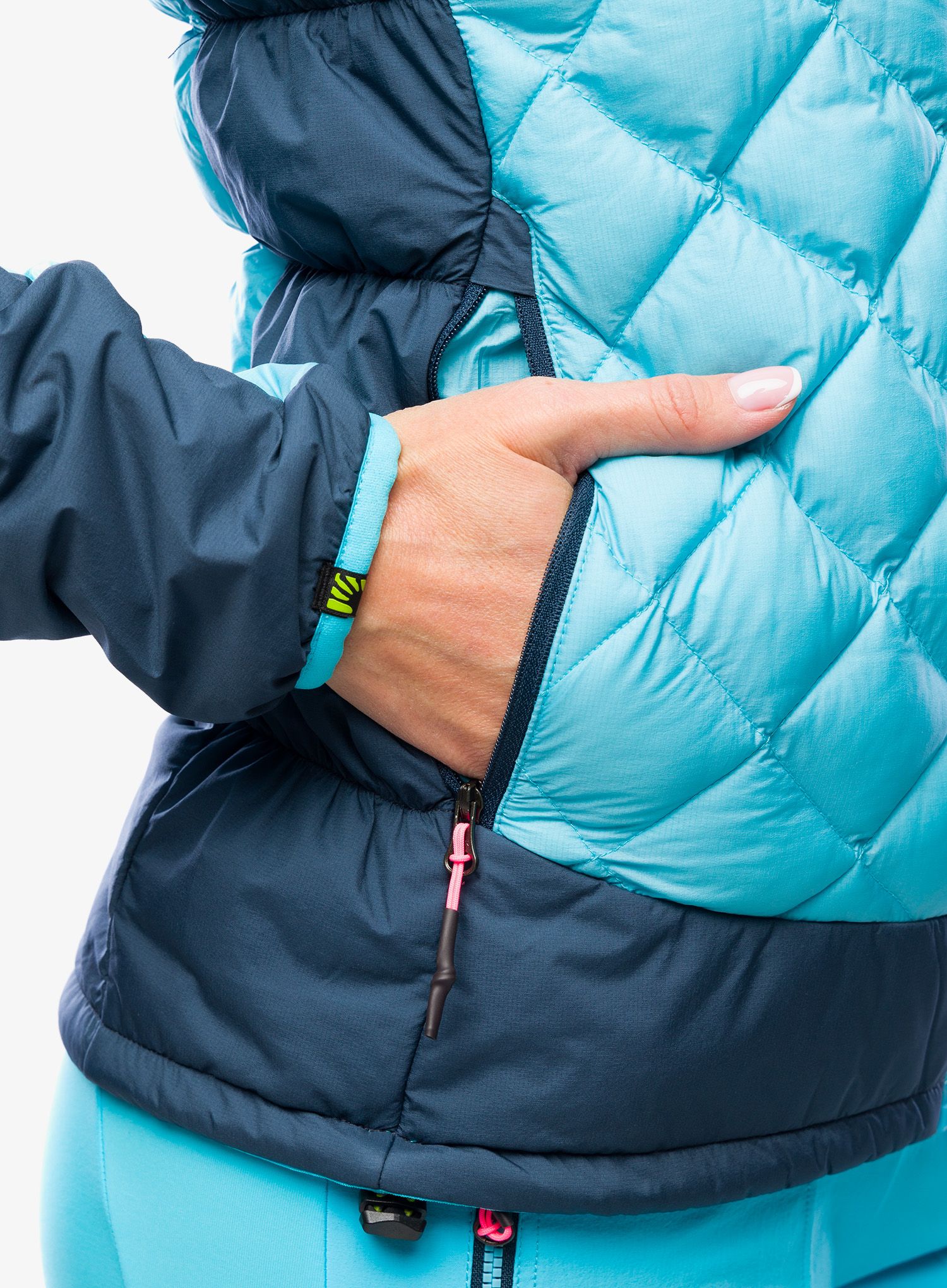 Jakna s postavom ženska Karpos Lastei Active Plus Jacket - blue atoll/midnight