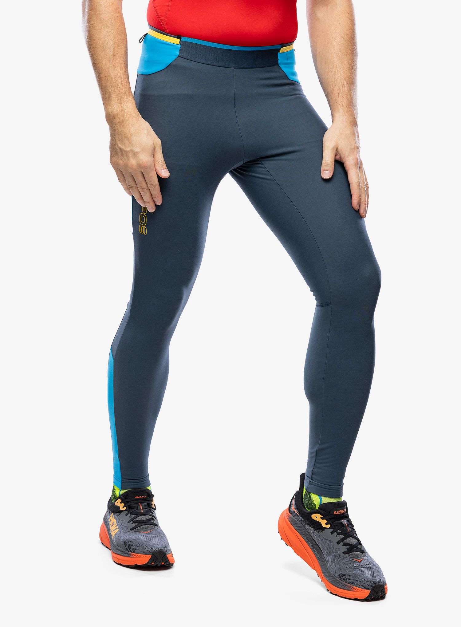 Tajice za trčanje Karpos Lavaredo Plus Winter Tight - midnight/diva blue